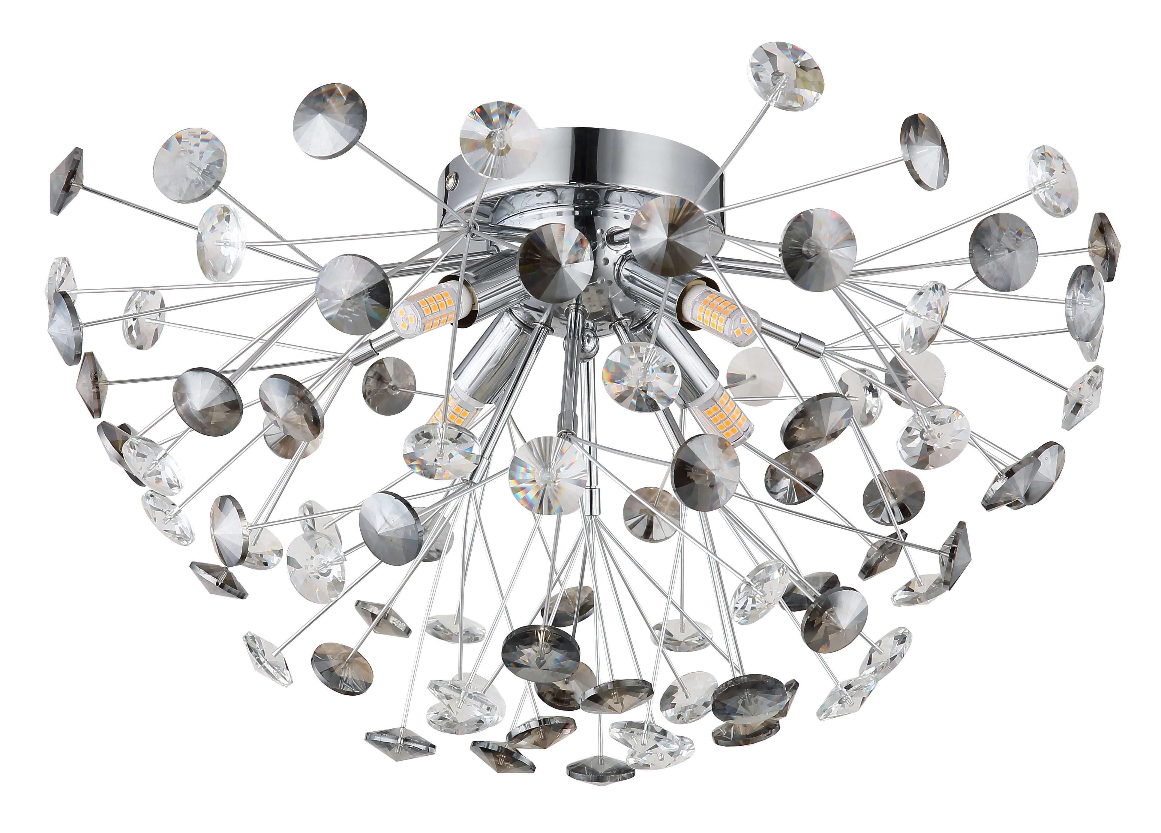 GLOBO LIGHTING Deckenleuchte KATRINA, LED fest integriert, Warmweiß, Deckenlampe Wohnzimmer-Leuchte Schlafzimmer-Leuchte Flur Küche