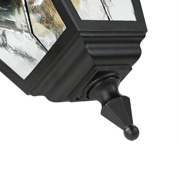Licht-Erlebnisse Außen-Wandleuchte LEADWORTH, ohne Leuchtmittel, AußenWandlampe Schwarz rustikal Vintage Haustür Hof Lampe