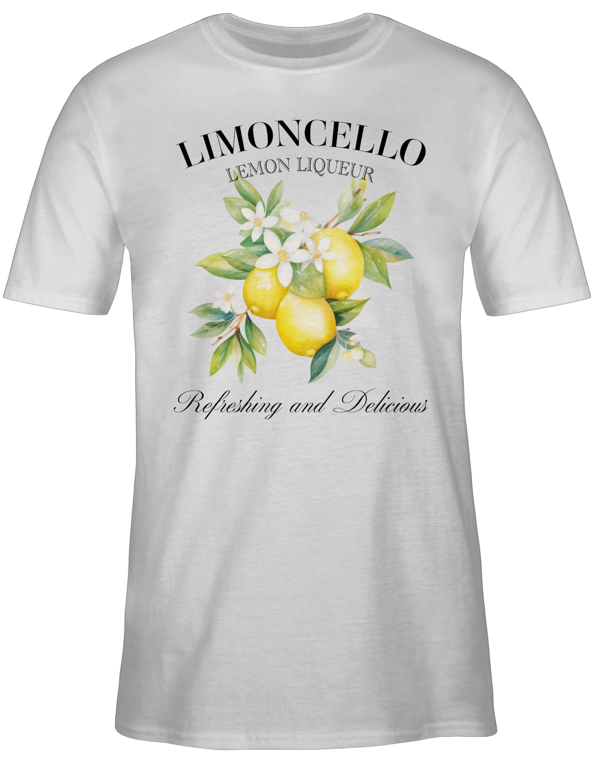Shirtracer T-Shirt Limoncello Refreshing and Delicious I Limoncello Geschen günstig online kaufen
