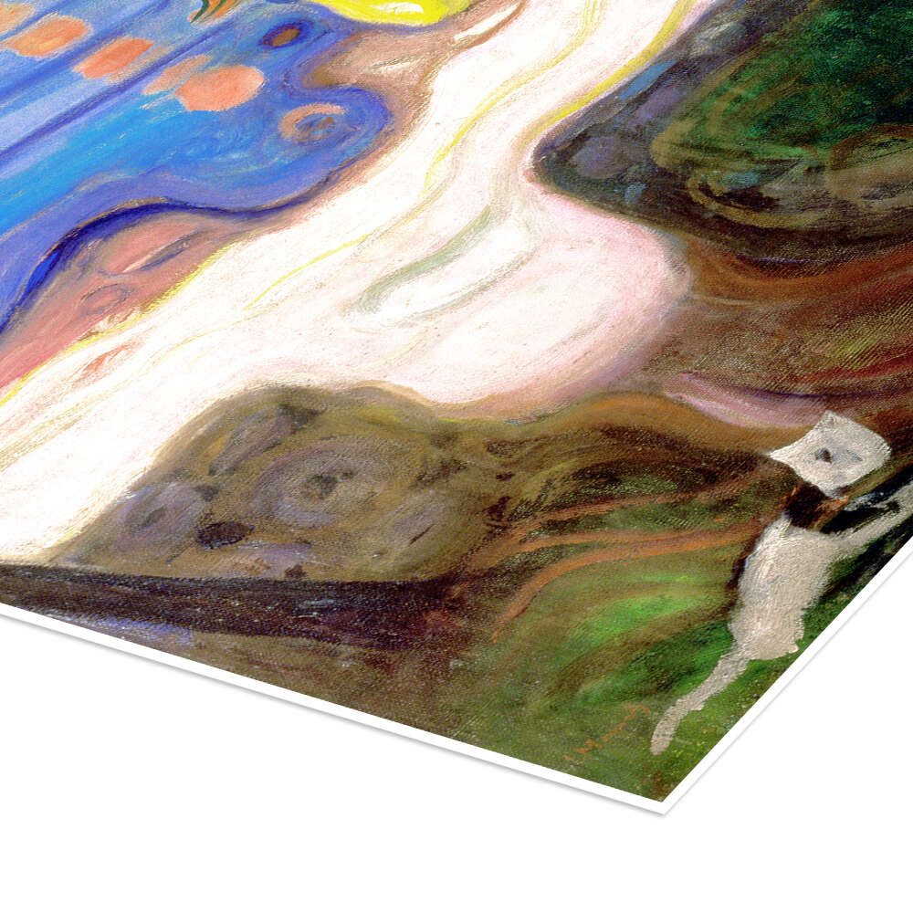 Posterlounge Wandbild Tanz am Ufer (Detail), Edvard Munch, erhältlich als Poster, Leinwandbild, Wandsticker oder Acrylglasbild
