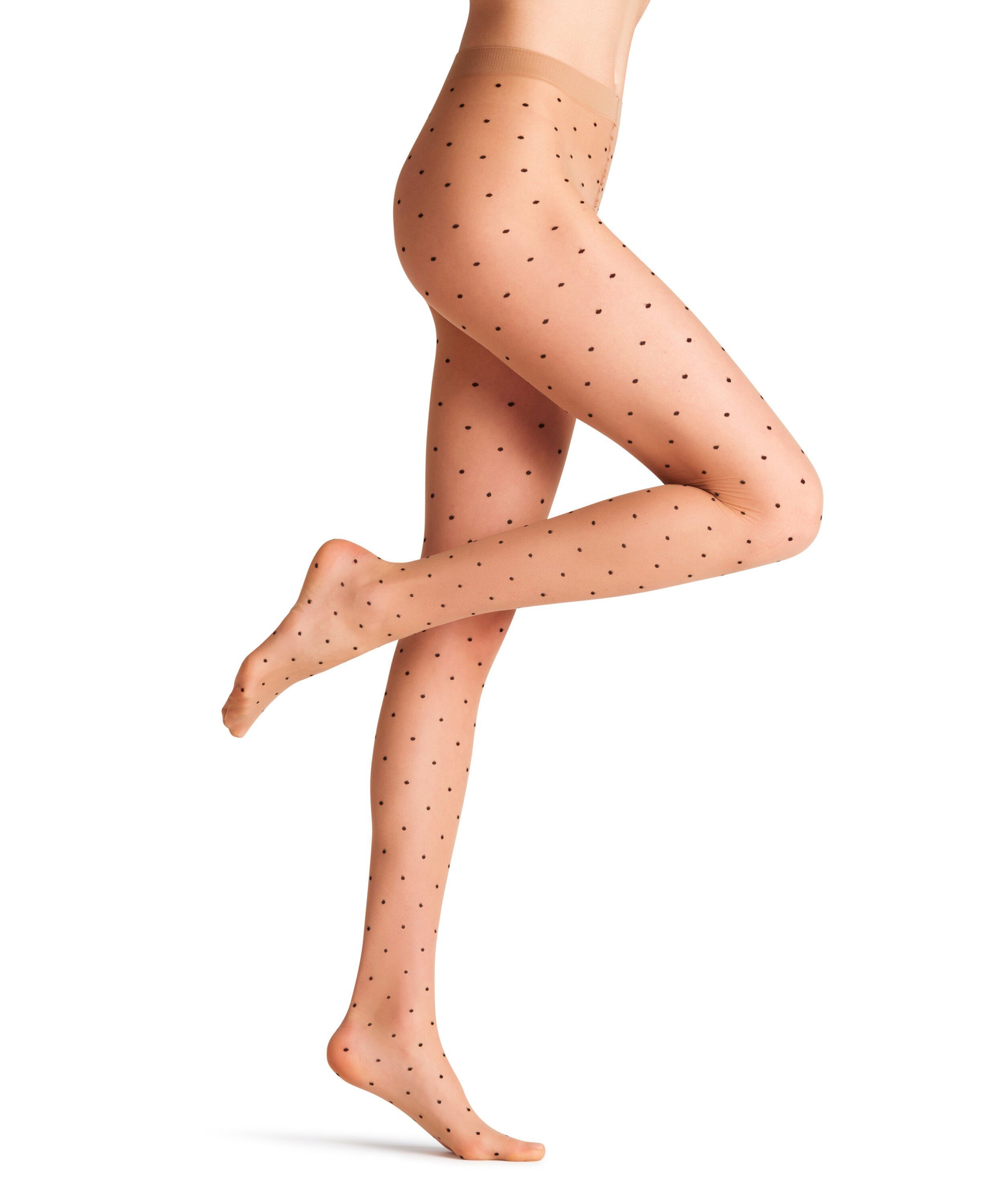 FALKE Feinstrumpfhose Dot Bicolor Strumpfhose mit feinen Pünktchen 15 DEN (1 St) mit feinen Pünktchen