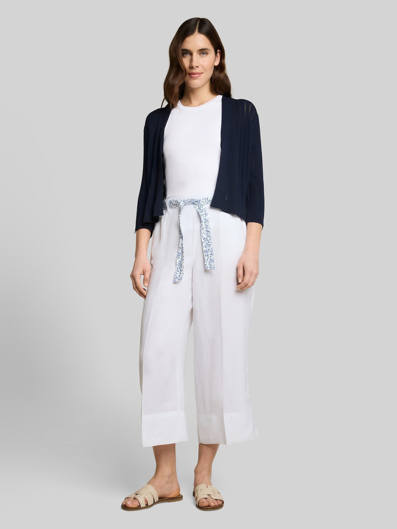 TOM TAILOR 7/8-Hose Hosen & Chino Culotte Hose mit Leinenanteil