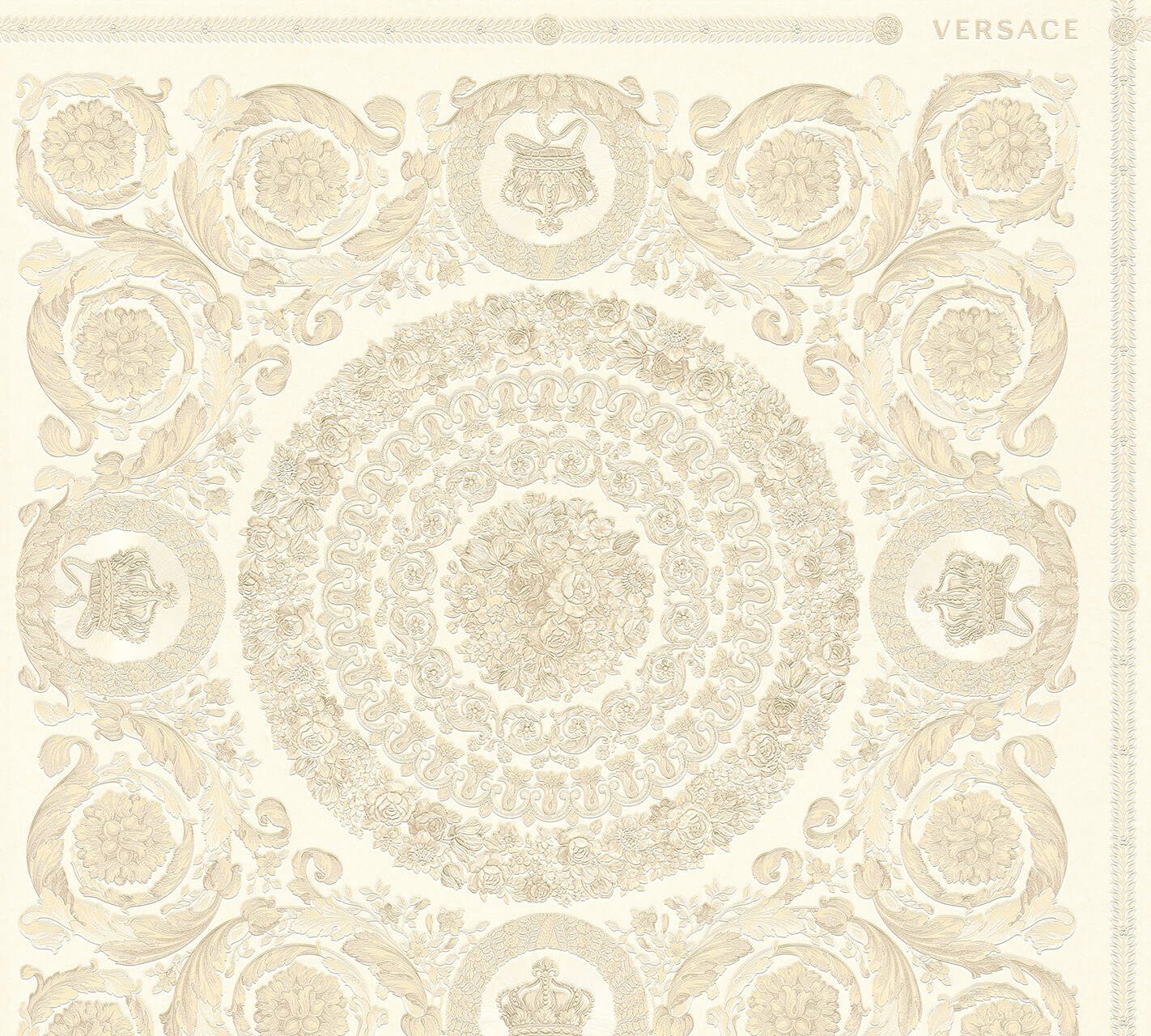 KUNSTLOFT Vliestapete Versace Heritage 1 0.7x10.05 m, Leicht glänzend, lichtbeständige Design Tapete
