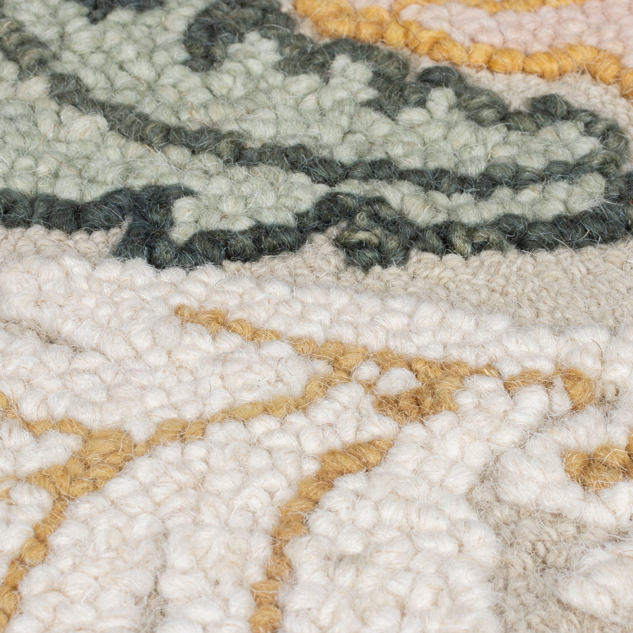 FLAIR RUGS Wollteppich Daphne Floral, 100% Wolle auch als Läufer, rechteckig, Höhe: 10 mm, organischen Blumenmotive, Wohnzimmer, Schlafzimmer, Esszimmer – Bild 5 von 5