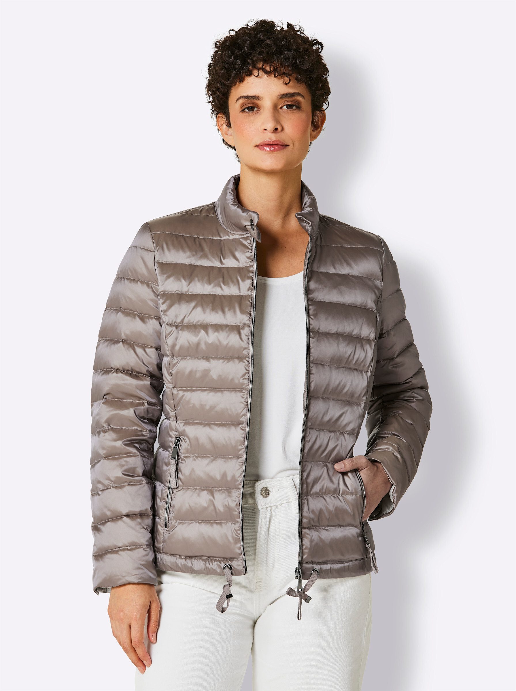 Allwetterjacke Leicht-Daunen-Steppjacke Langarm