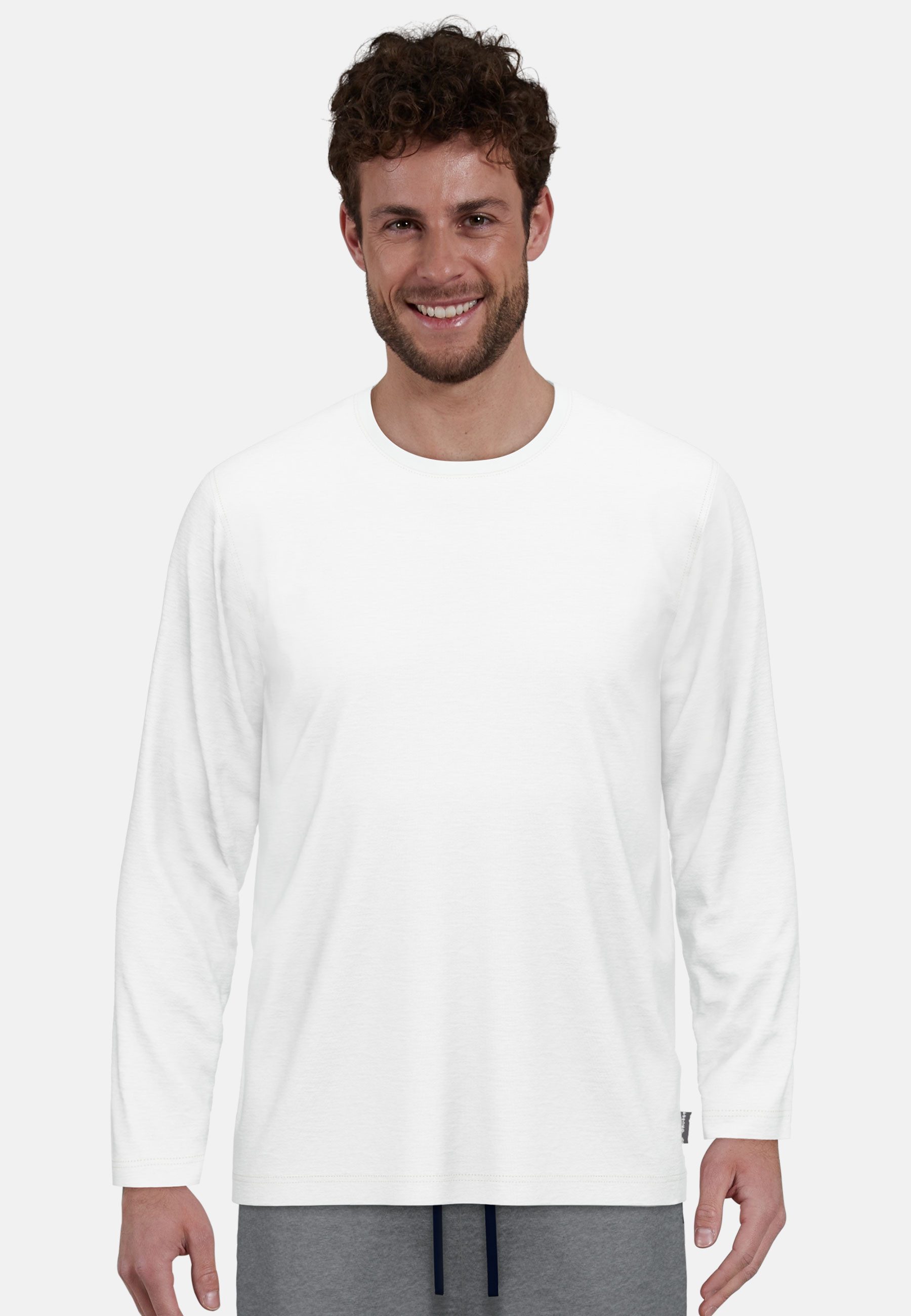 GÖTZBURG Langarmshirt California (2er Pack) basic, Langarm, bequem, Rundhalsausschnitt, locker, 100% Baumwolle