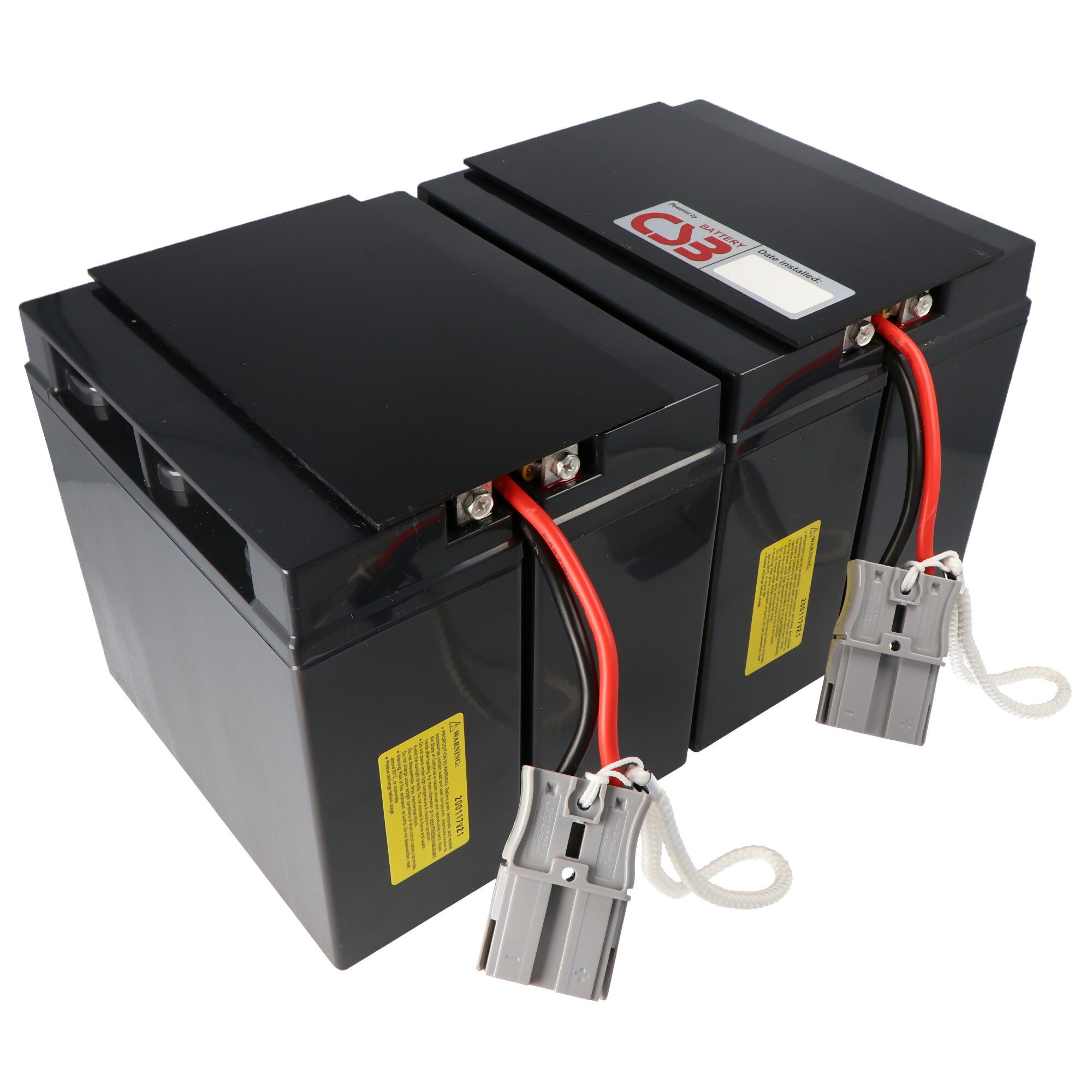 CSB CSB Ersatz-Akku-Kit für APC-RBC55, vormontiert mit Kabel und Stecker, Akku 17000 mAh (12,0 V)