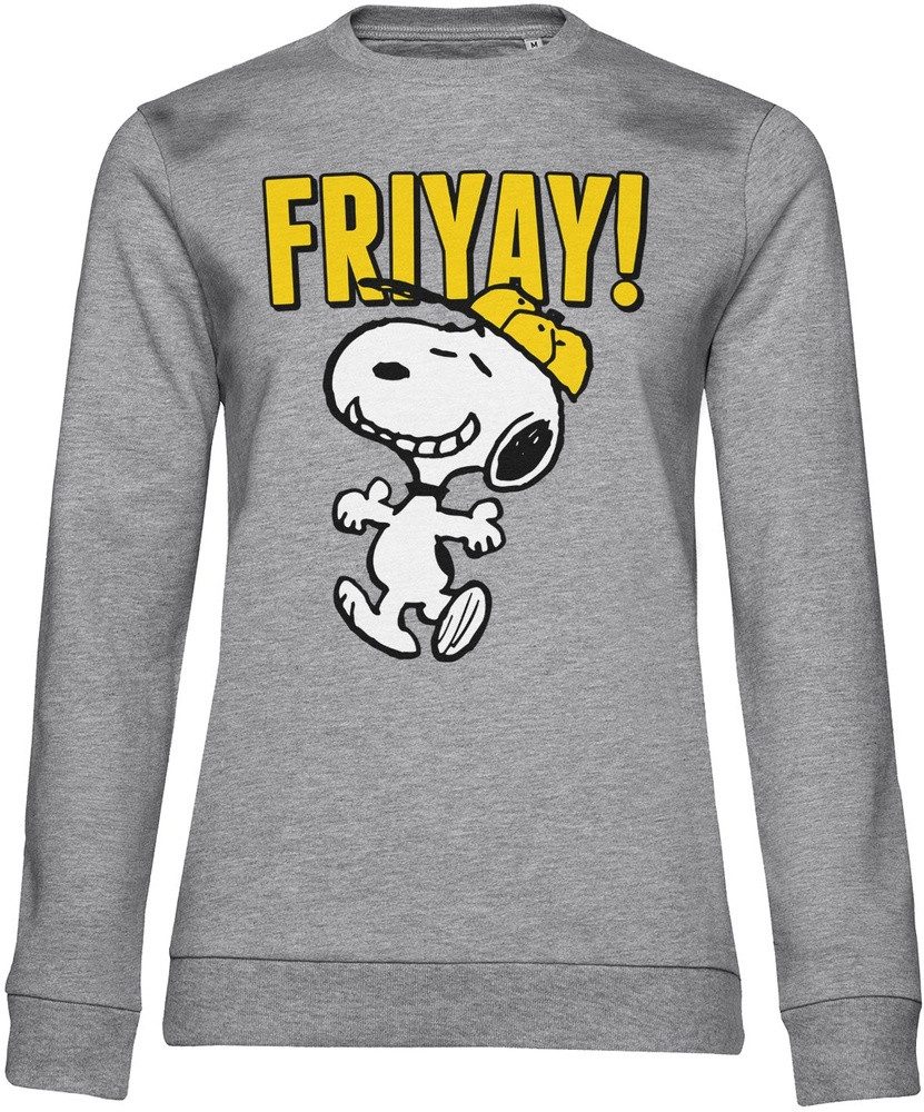 PEANUTS Worldwide LLC Rundhalspullover Snoopy Friyay Girly Sweatshirt