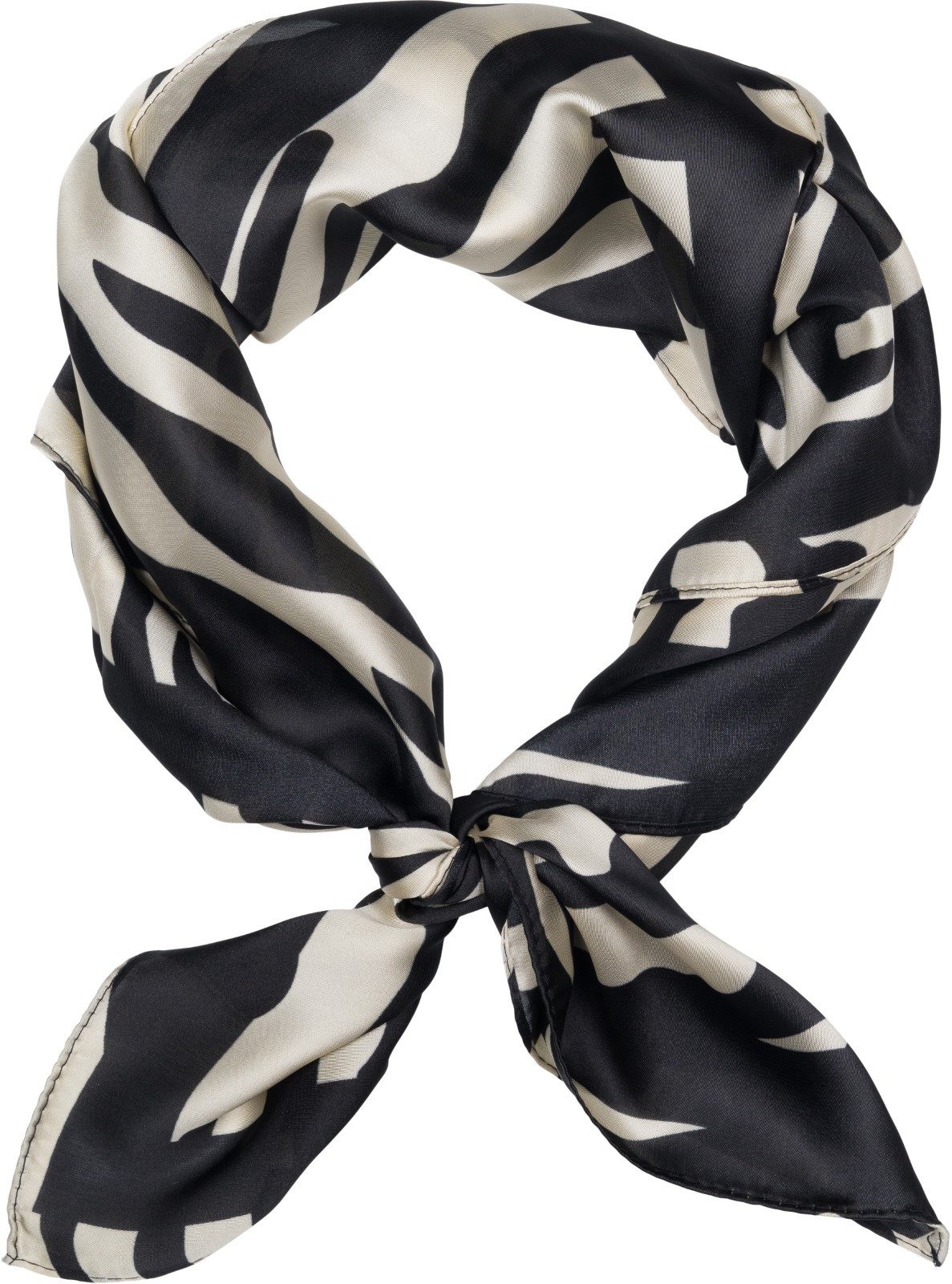 styleBREAKER Modetuch Halstuch Zebra Muster Satin Optik, (1-St)