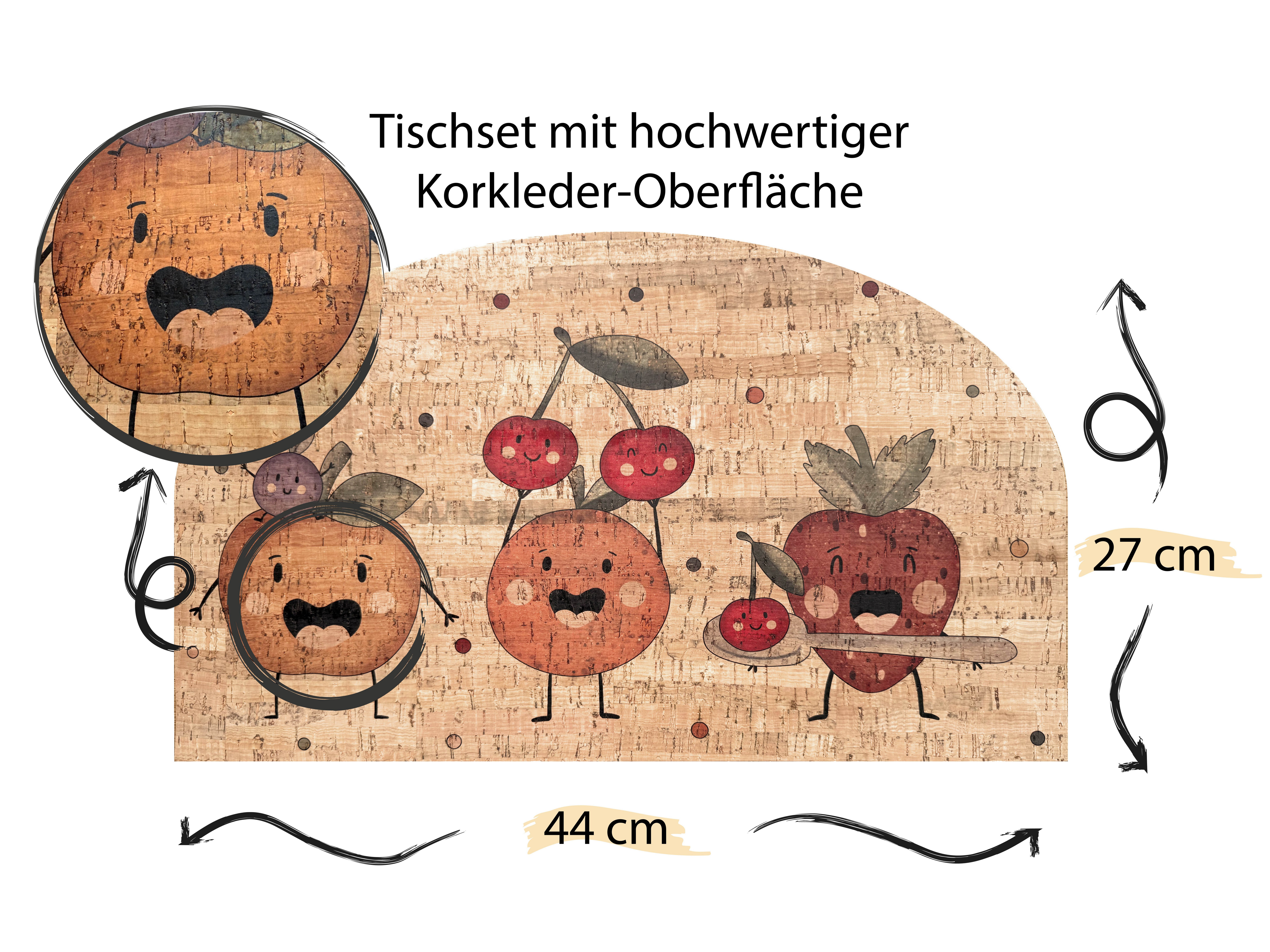 Little Lemon Platzset Platzset, wasserabweisend, nachhaltig, strapazierfähig, modern, kindlich