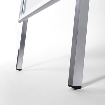 Showdown Displays Standregal Standard - DIN A1 - 32mm - Gehrung - Aluminium - Silber, 1-tlg.