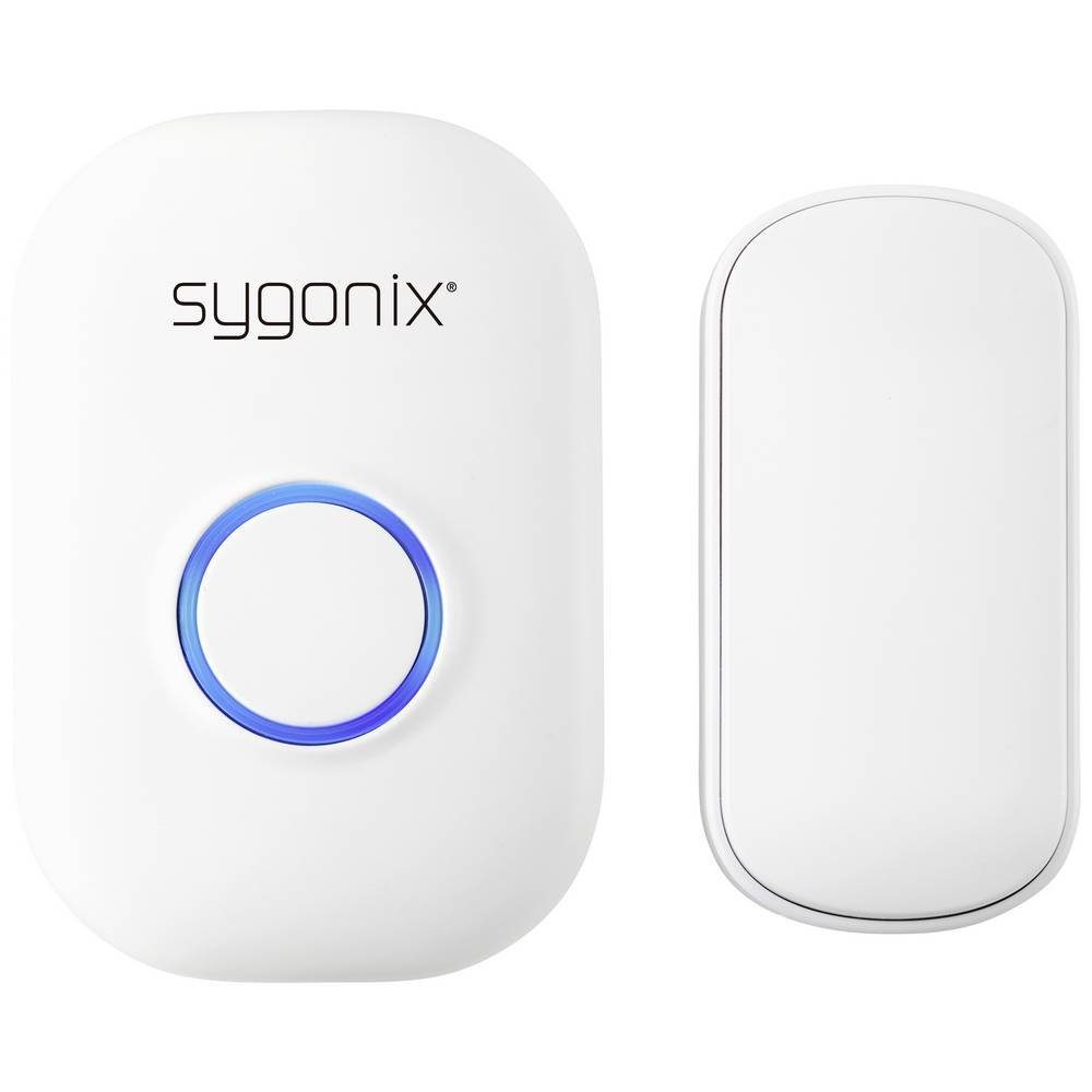 Sygonix Smart Home Türklingel FUNKKLINGEL KOMPLETTSET BATTERIELOS SY-5225388 (batterielos, mit Blitzlicht)