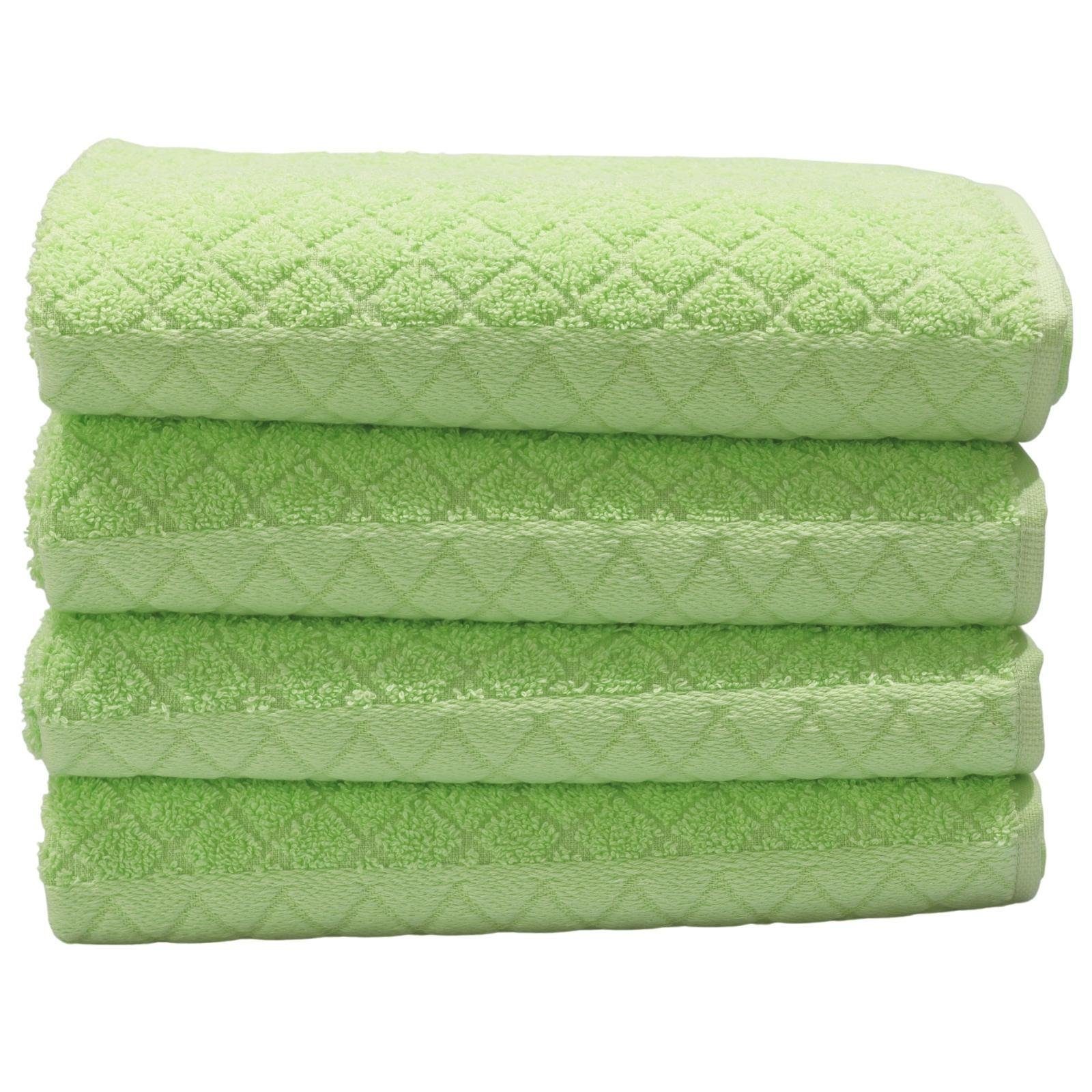 Plentyfy Handtücher Handtuch Set Set Duschhandtuch - aus (4-St), Handtuch 4teilig - 100% Baumwolle, Frottee Badetuch