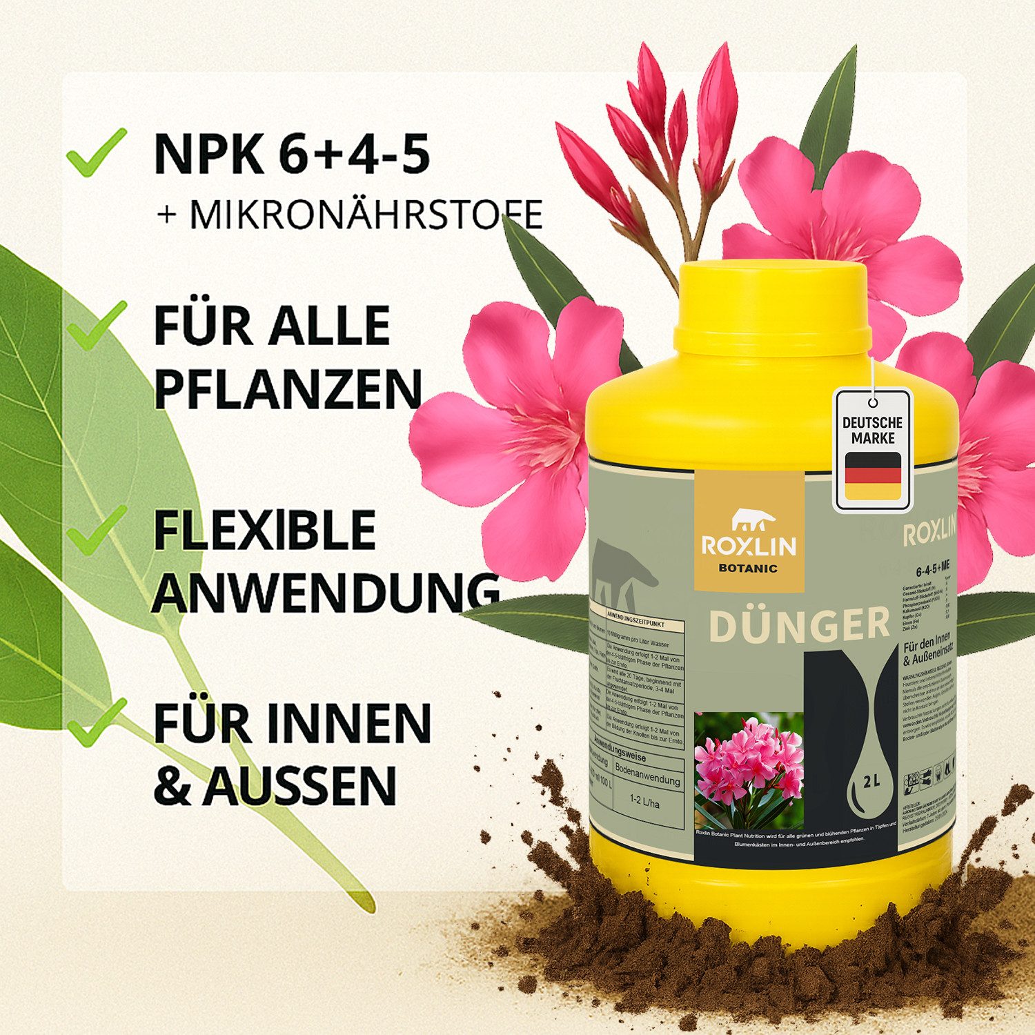 Roxlin Gartendünger Oleander Dünger 2L – günstig online kaufen