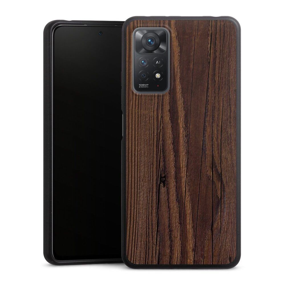 DeinDesign Handyhülle Holzoptik Holz Nussbaum Maserung Holzlook, Xiaomi Redmi Note 11 Pro 5G Organic Case Bio Hülle