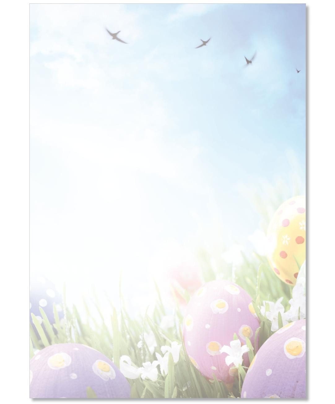 Briefpapier Motivpapier Ostern DIN A4 gut beschreibbar