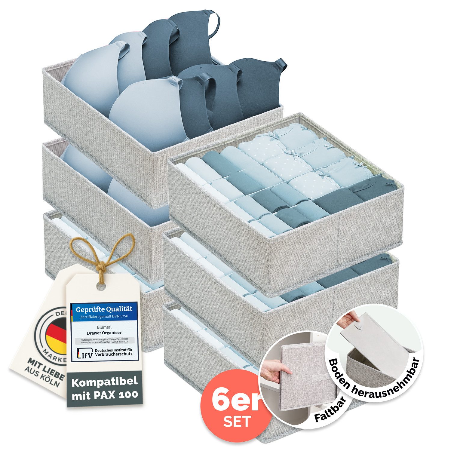 Blumtal Faltbox HEMNES, MALM, PAX Organizer Ordnungssystem Kleiderschrank ( günstig online kaufen