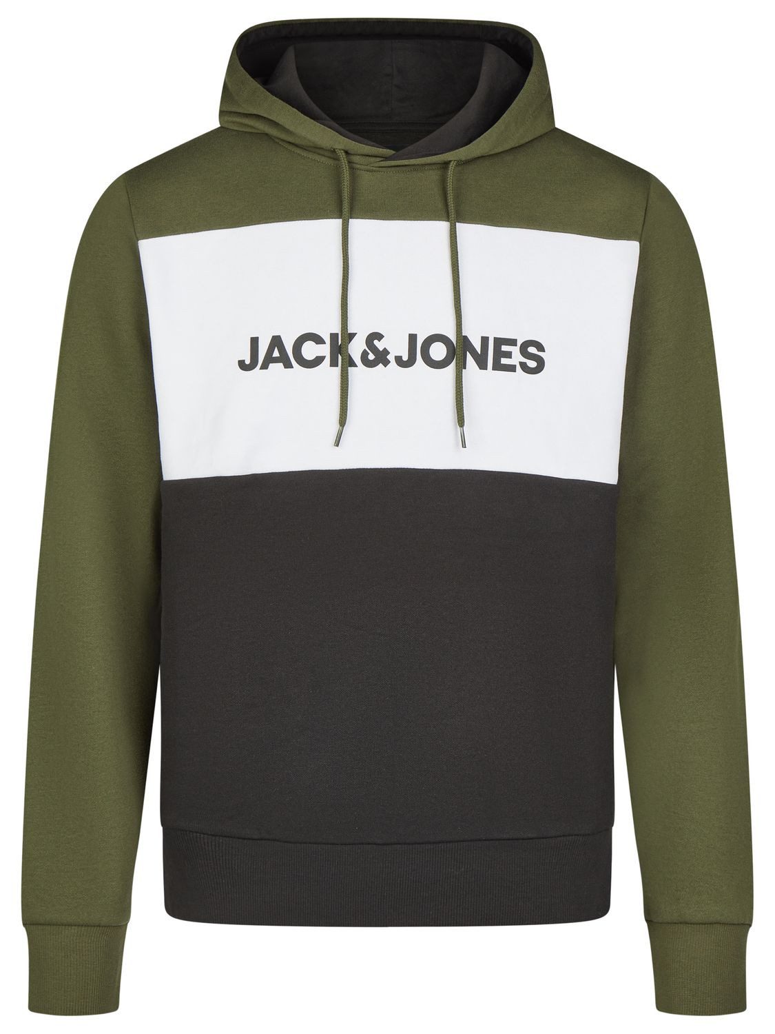 Jack & Jones Kapuzenpullover Herren Hoodie JWHLOGO BLOCKING Regular Fit Sweatshirt mir Kängurutasche