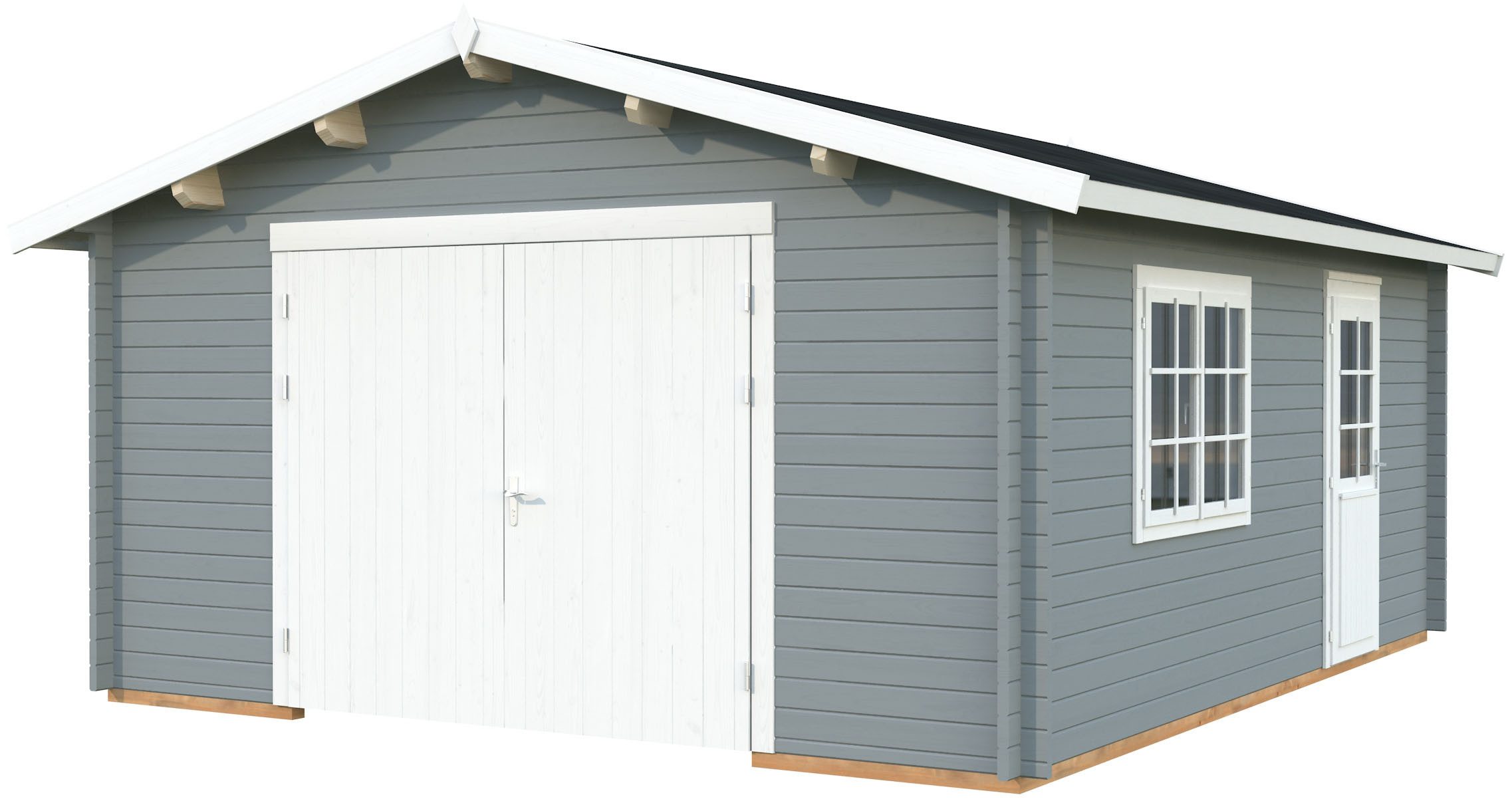 Palmako Garage Roger, mit Holztor, BxTxH: 514x598x287 cm