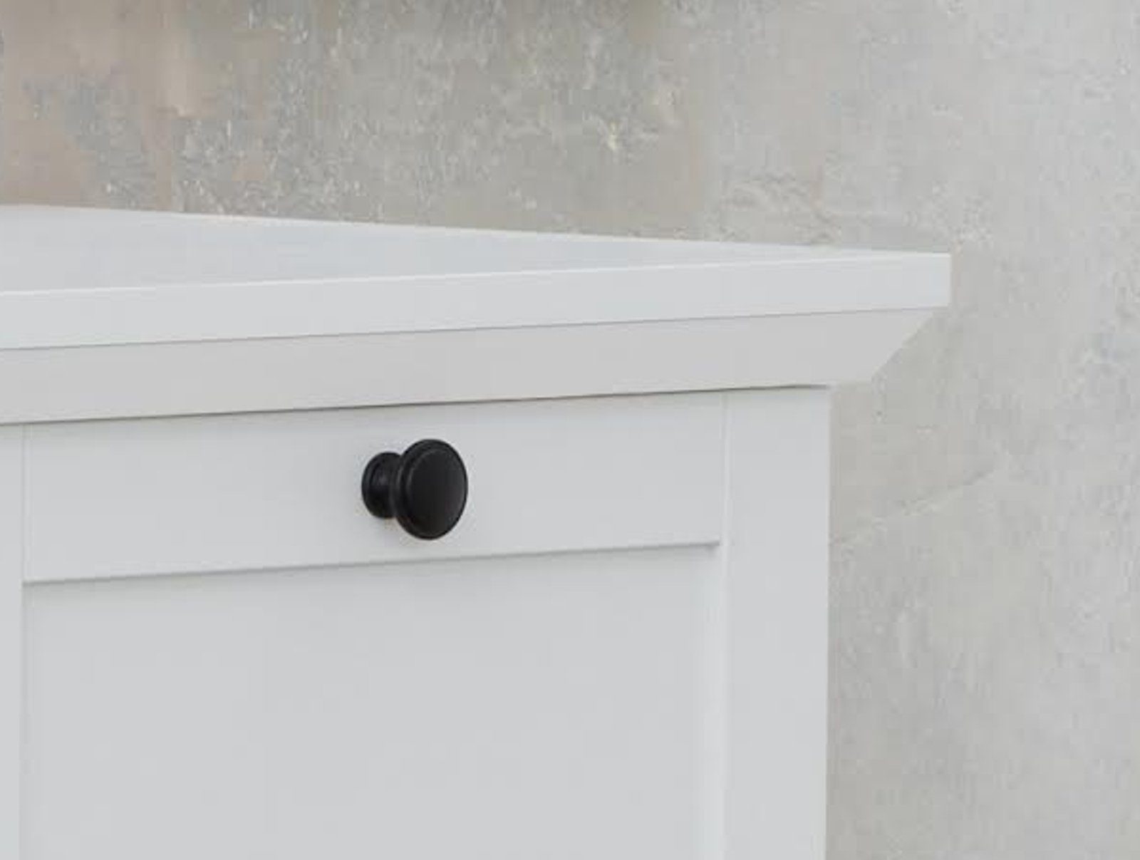 trendteam Kommode Baxter (Sideboard in Landhaus weiß, 119 x 88 cm), 4 Schubladen