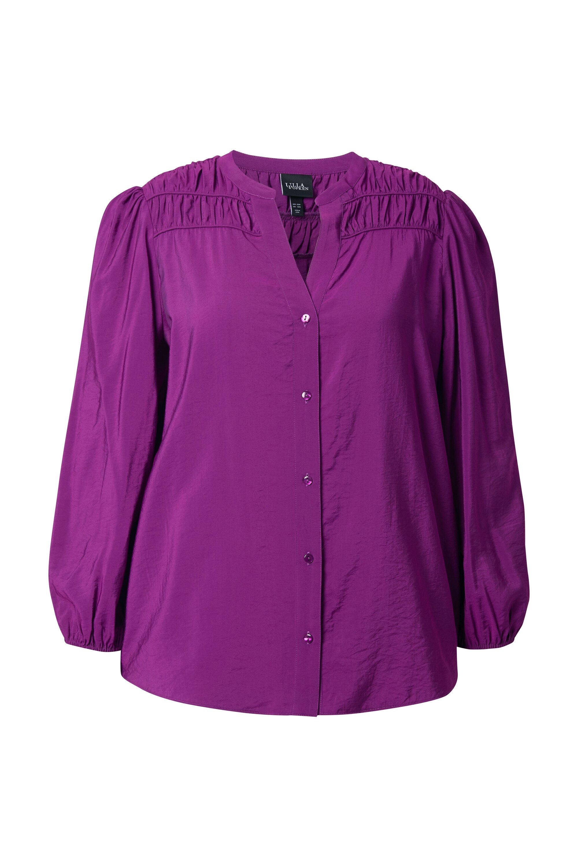 Ulla Popken Longbluse Bluse Zierpasse A-Linie günstig online kaufen