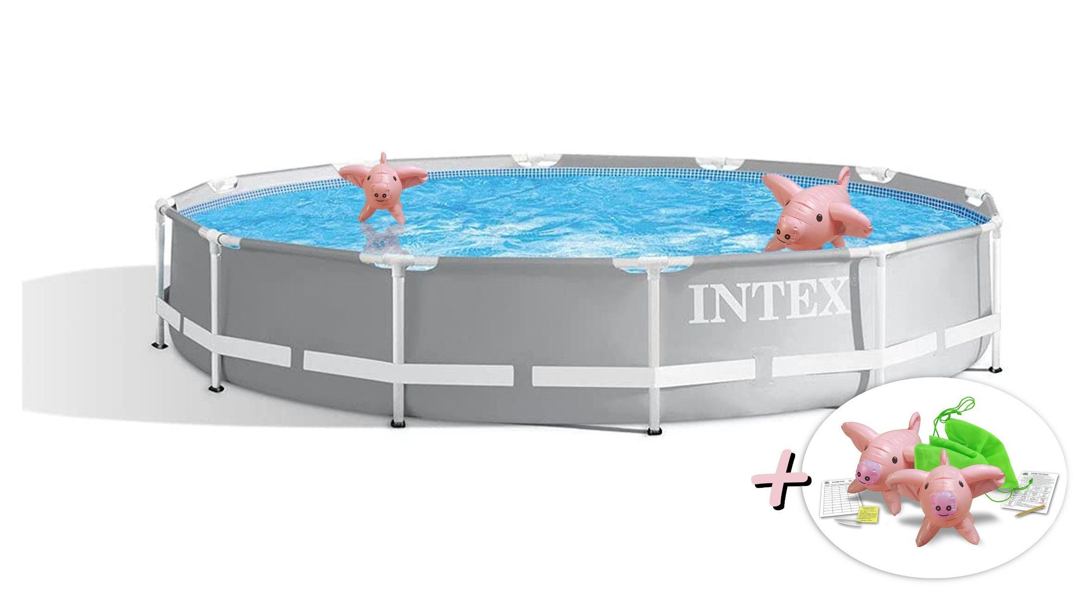 Intex Pool 26712GN - Prism Frame Pool inkl. GS-Filterpumpe (366x76cm)