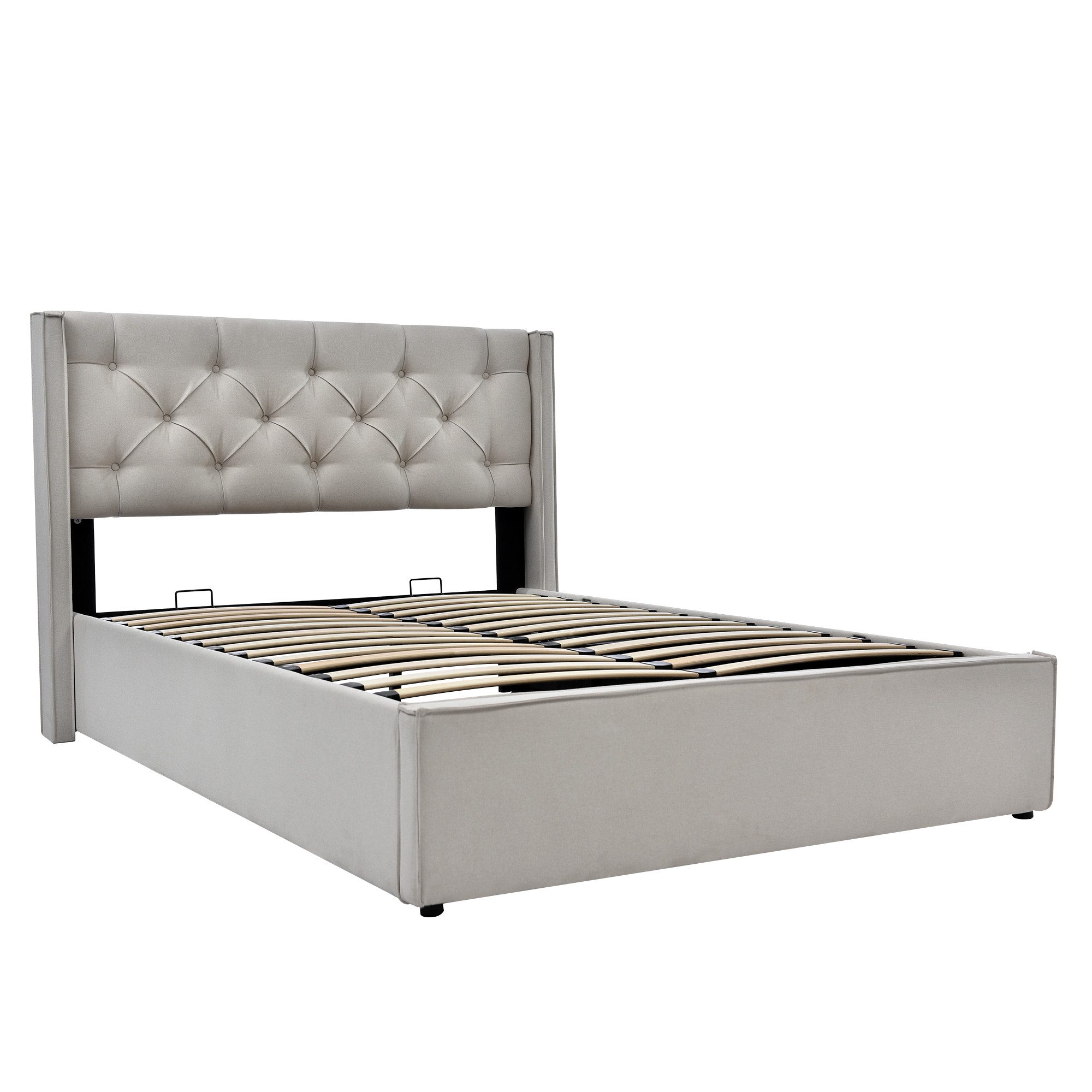 SOFTWEARY Polsterbett (Doppelbett mit Lattenrost und günstig online kaufen