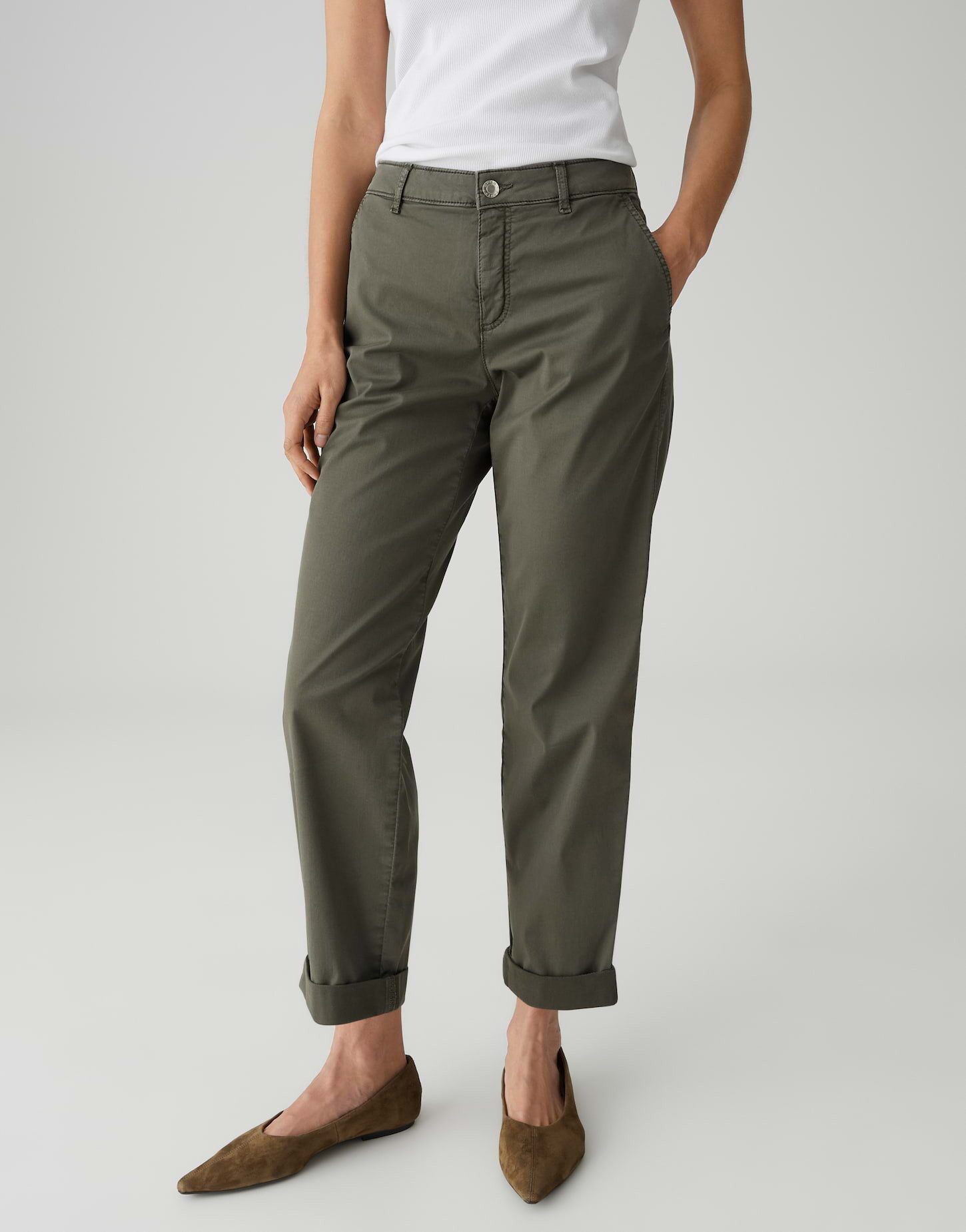 OPUS PANTS Chinohose LISANA BASE Chino Relaxed aus BCI Cotton Mix