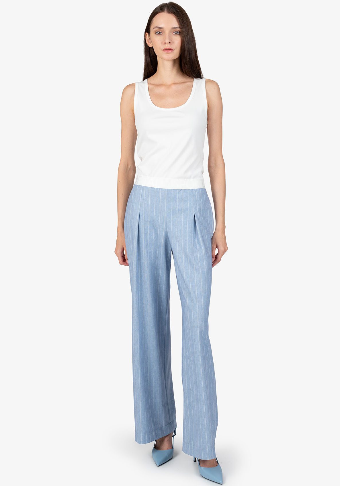 Sportalm Kitzbühel Palazzohose mit Nadelstreifen günstig online kaufen