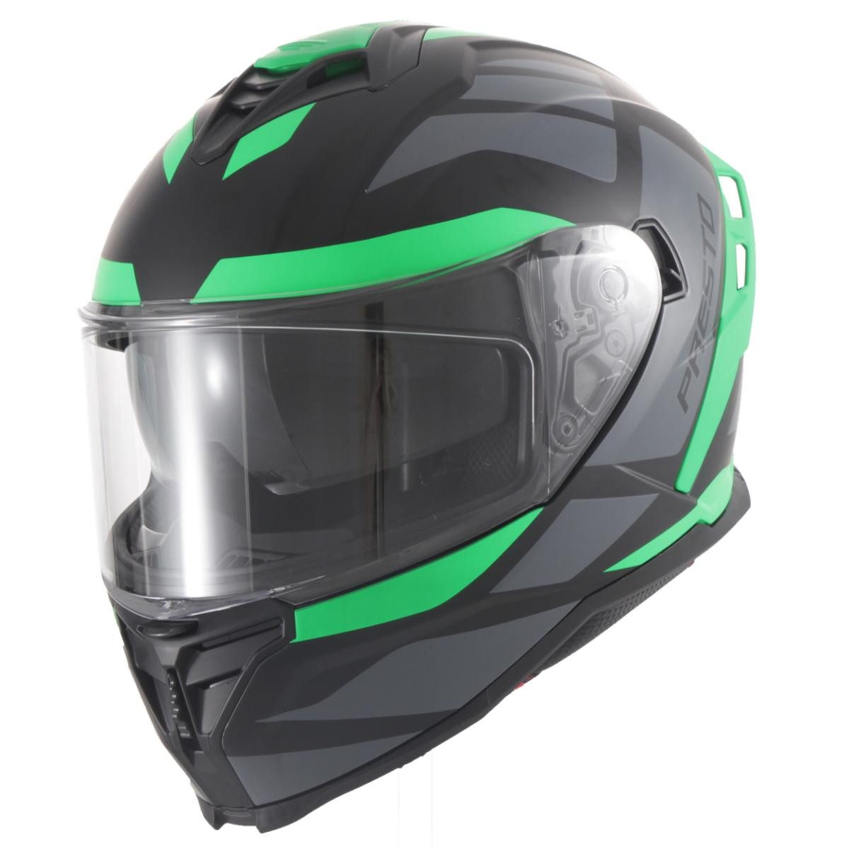 Vito Helmets Motorradhelm VITO PRESTO Integralhelm mit integriertem Sonnenvisier und ECE R 22-06, ECE R 22-06, integrierte Sonnenbrille, Pinlock Vorbereitung