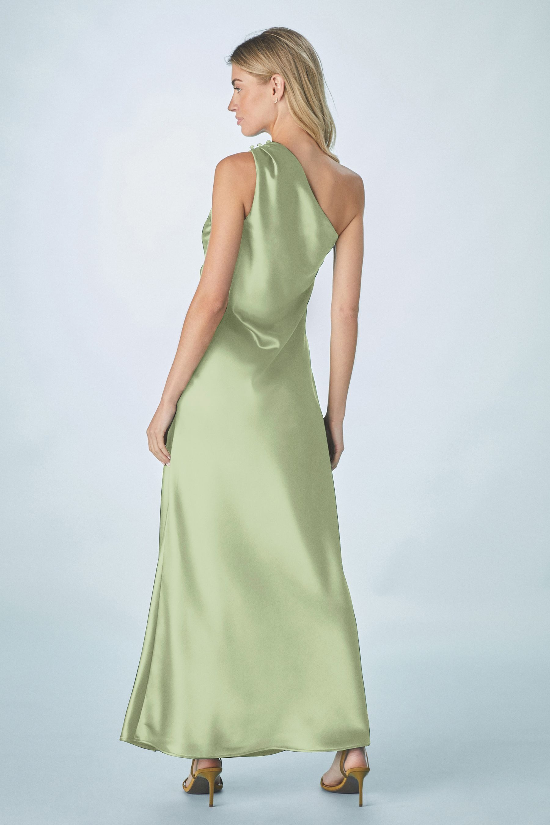 Next Satinkleid Maxi-Brautjungfernkleid aus Satin mit Schal (1-tlg) günstig online kaufen