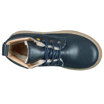 Ocra Ocra Sneaker 401 Winter Schuhe für Kinder mit Lammfell Blau Schnürstiefelette