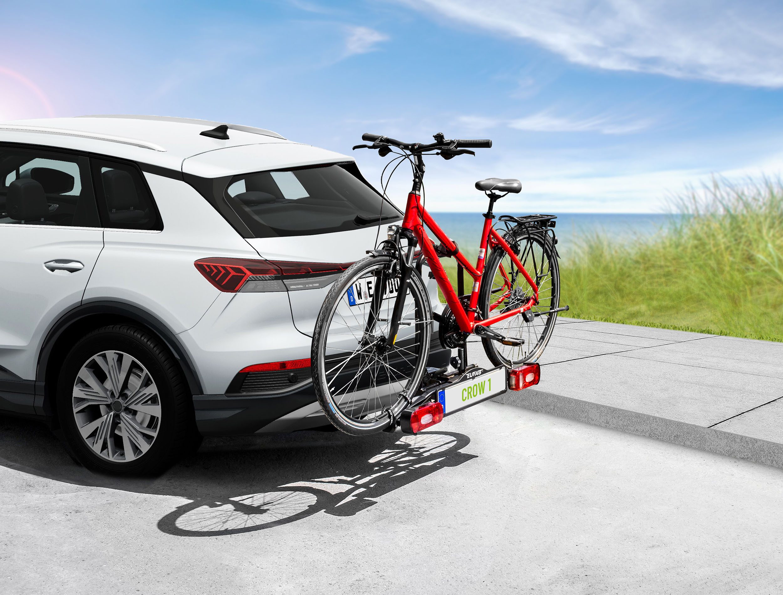 EUFAB Kupplungsfahrradträger Fahrradträger CROW 1, für max. 1 Räder