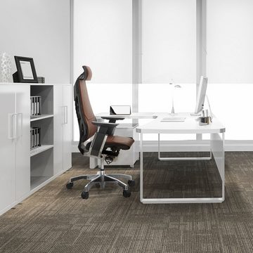 hjh OFFICE Drehstuhl High End Bürostuhl GENIDIA PRO Leder mit Armlehnen (1 St), Schreibtischstuhl ergonomisch