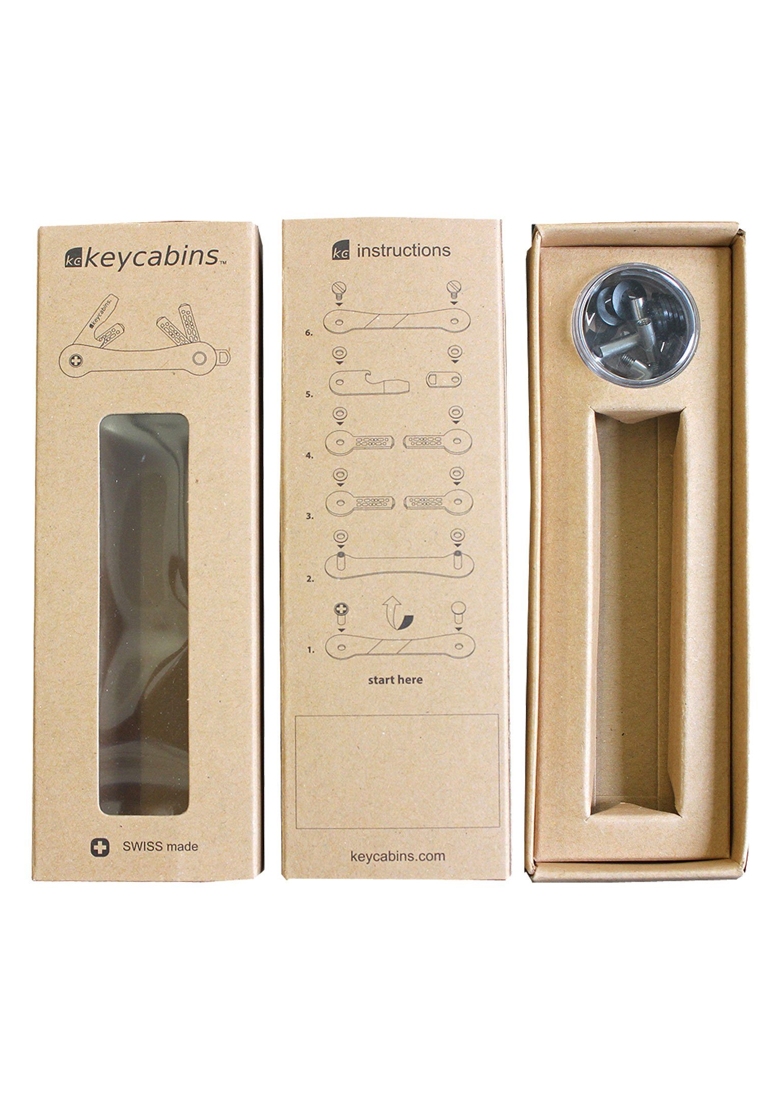 keycabins Schlüsselanhänger Wood S3, SWISS made