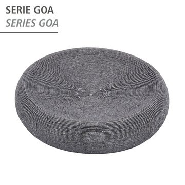 WENKO Seifenablage Goa, grau, aus schwerem Kunststein