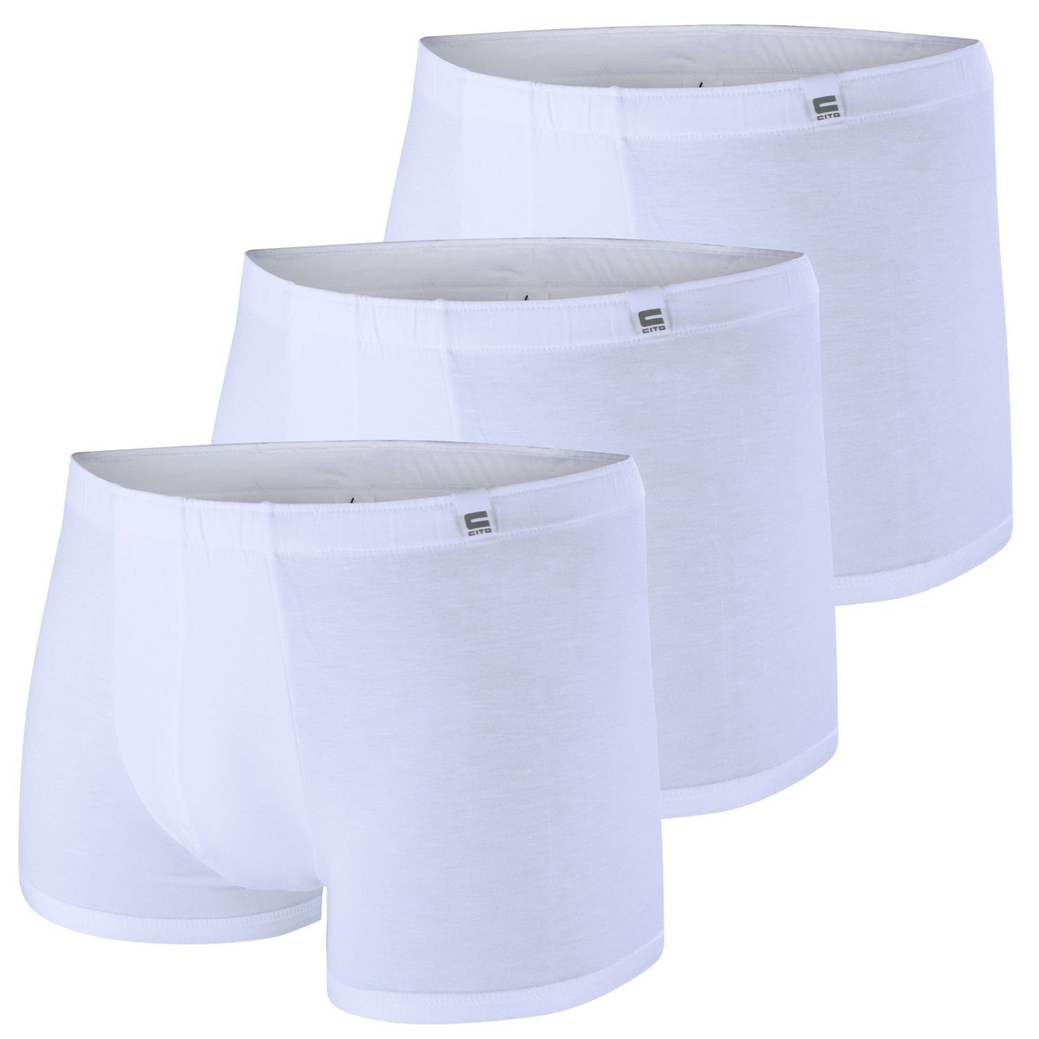 Weiß 3er Faser, weiche Cito Pack Modal-Qualität, Boxershorts hautschmeichelnd, im (3-St)