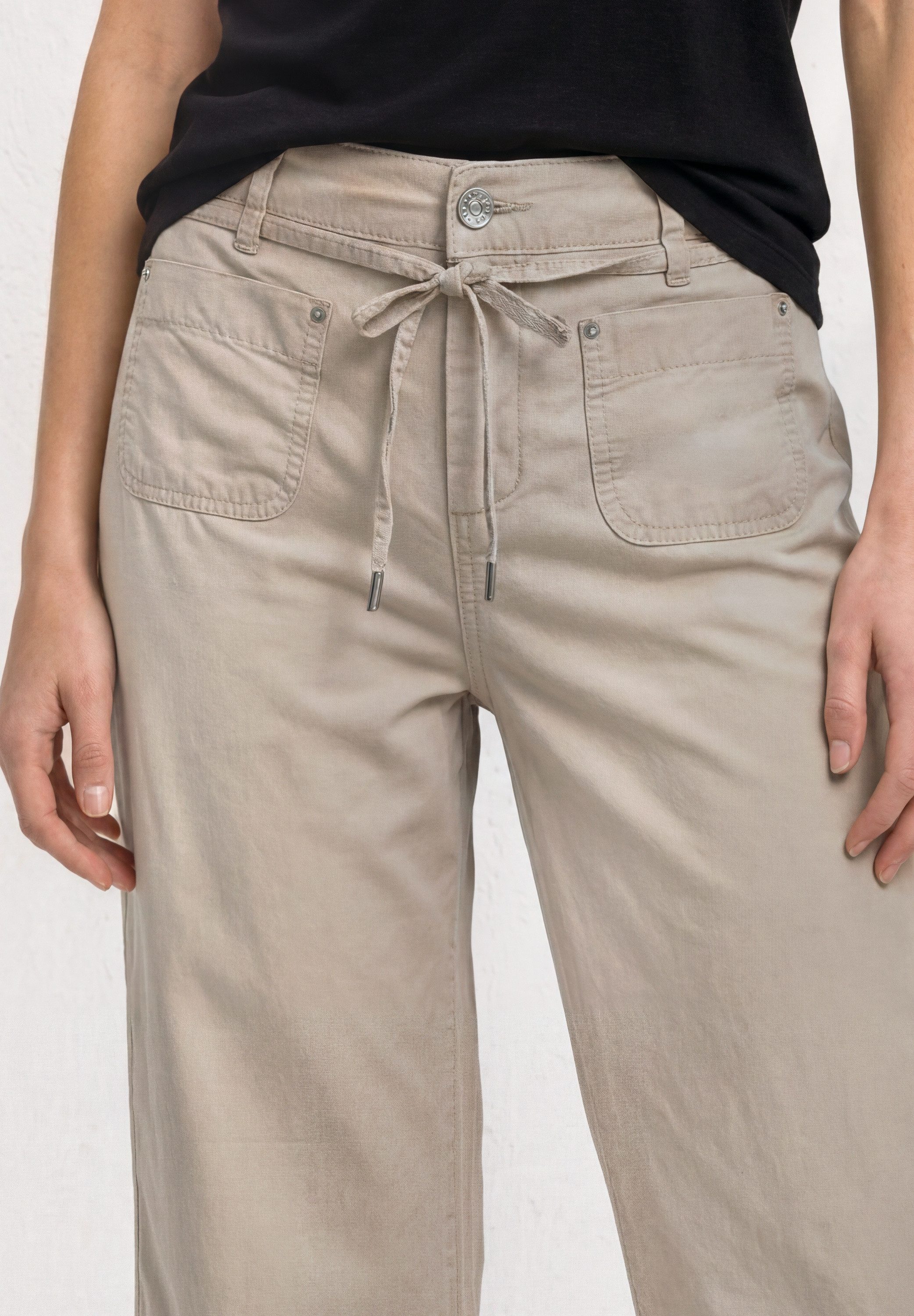 STREET ONE Stoffhose High Waist