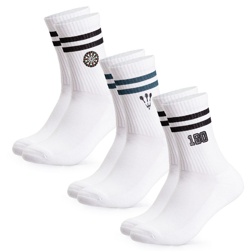 OCCULTO Tennissocken Damen & Herren Motiv Tennissocken 3er Pack (Modell: Rio) (3-Paar)
