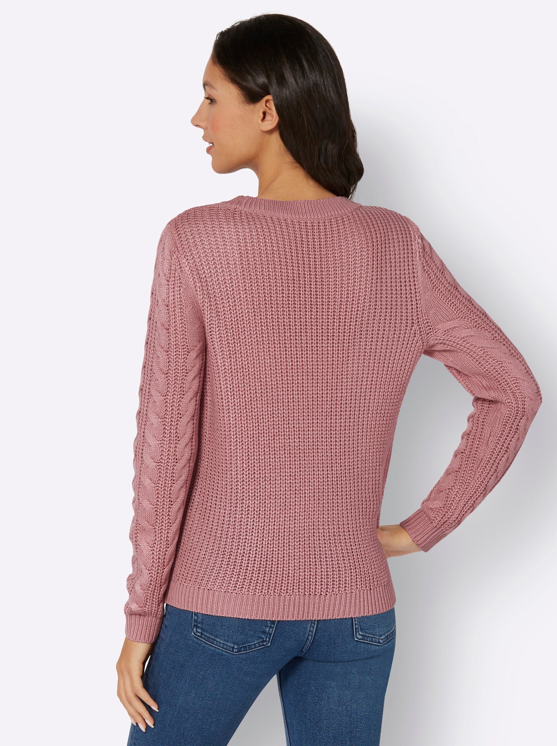 Sieh an! Strickpullover Rundhalspullover . günstig online kaufen
