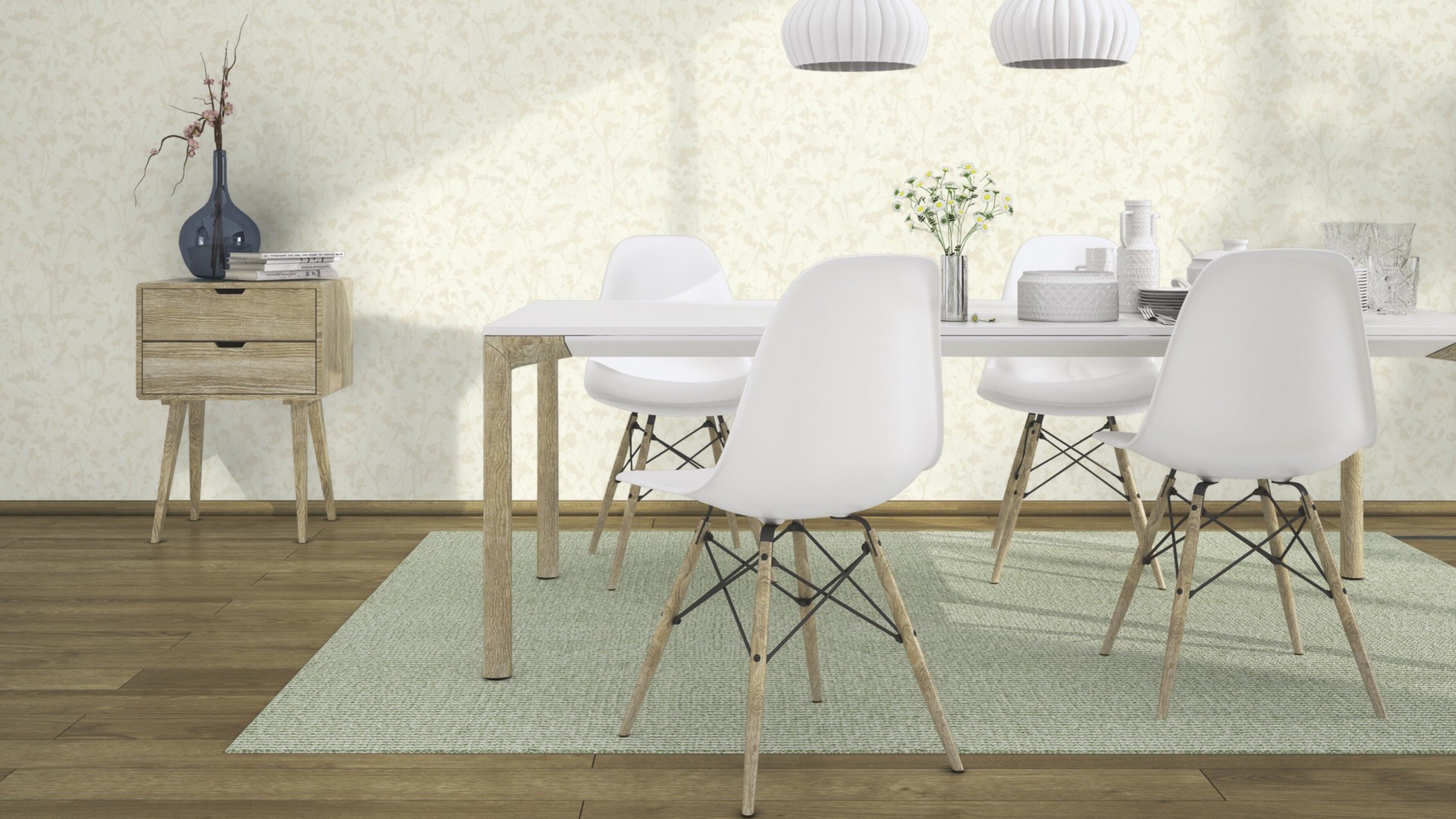 Rasch Vliestapete Vliestapete Ornament beige 720730