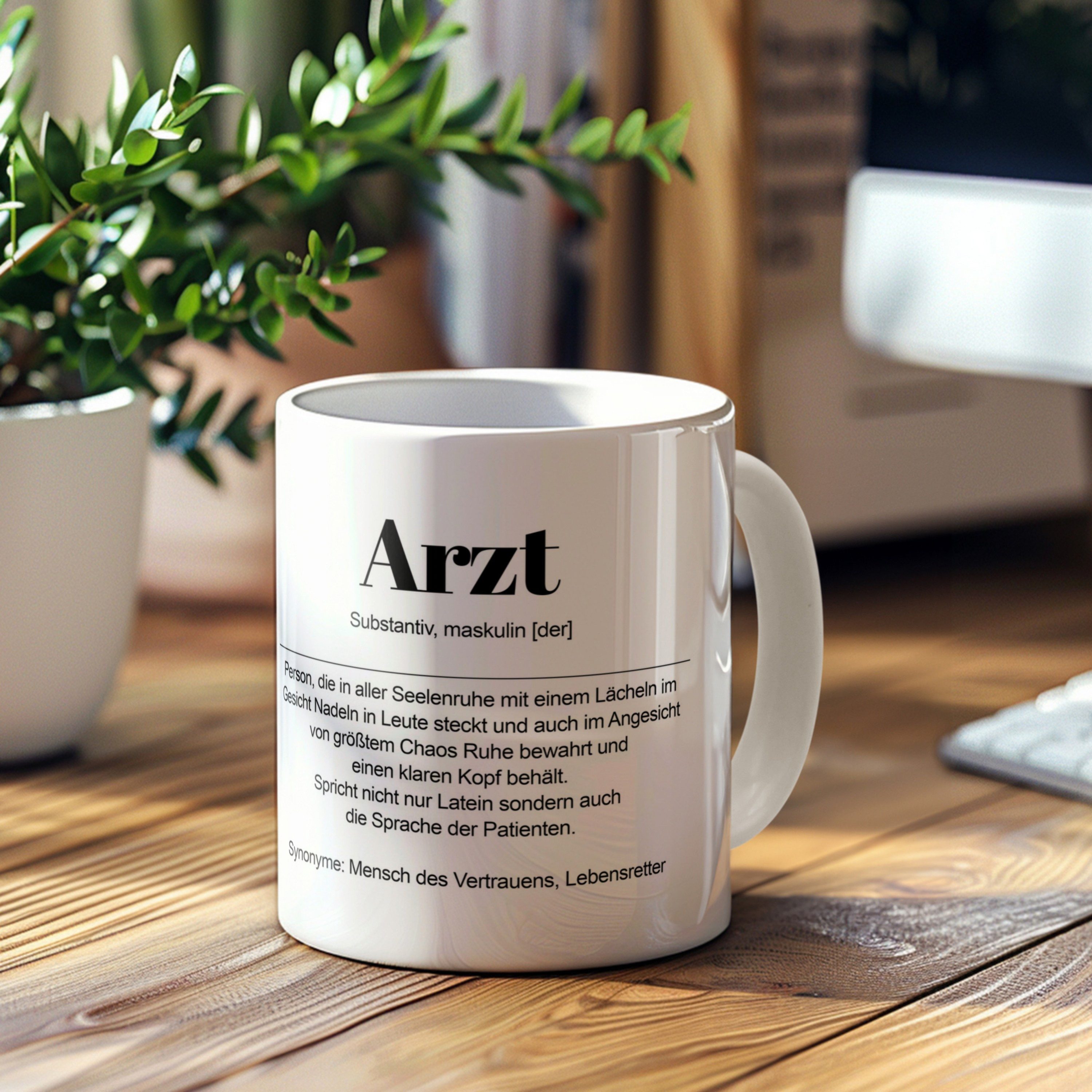 PhotoFancy Tasse mit Definition 'Arzt' - Tasse mit Spruch, Tasse Standard - Weiß – Bild 4 von 4