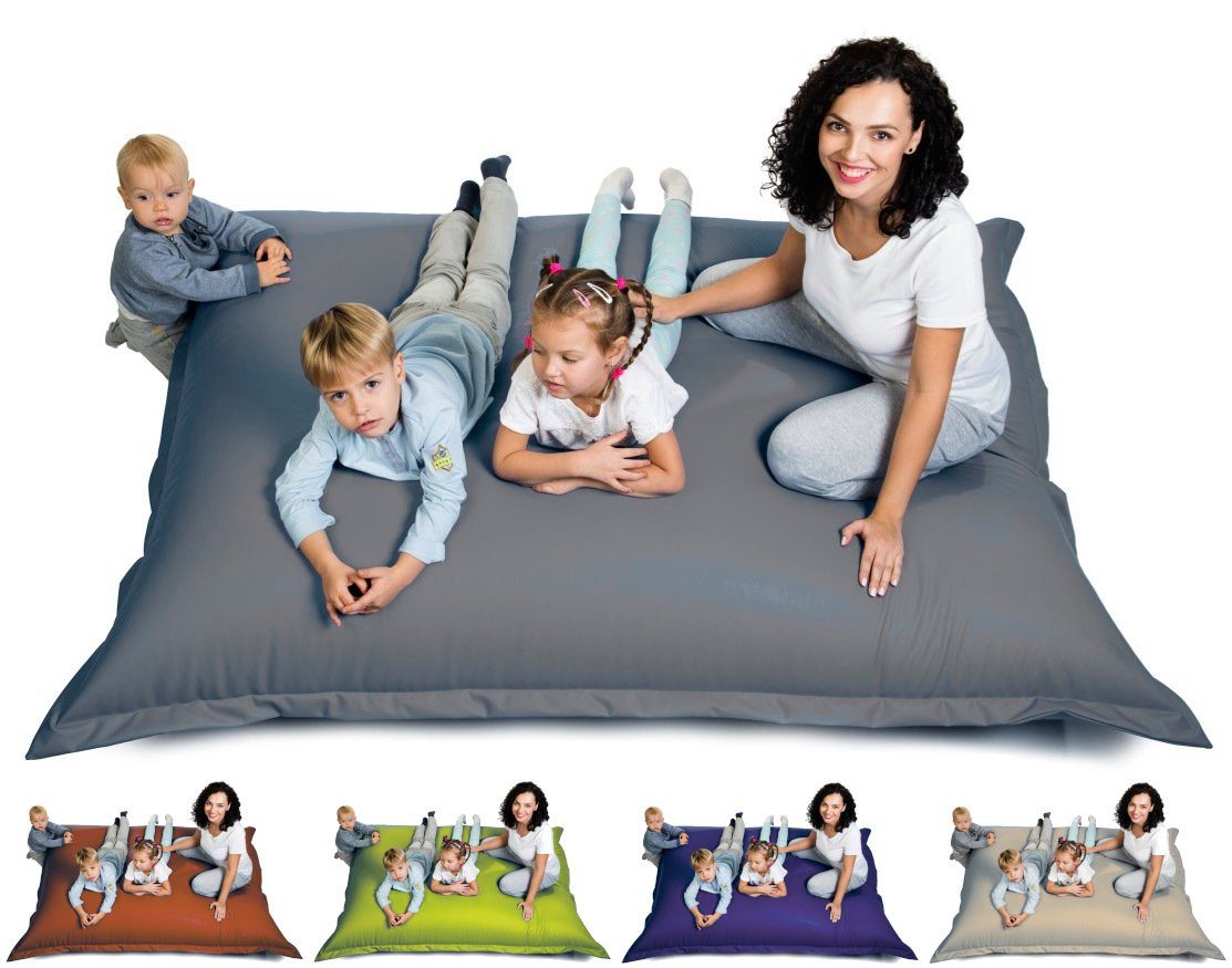 Sitzsack aus Kunstleder Outdoor & Indoor für Kinder & Erwachsene