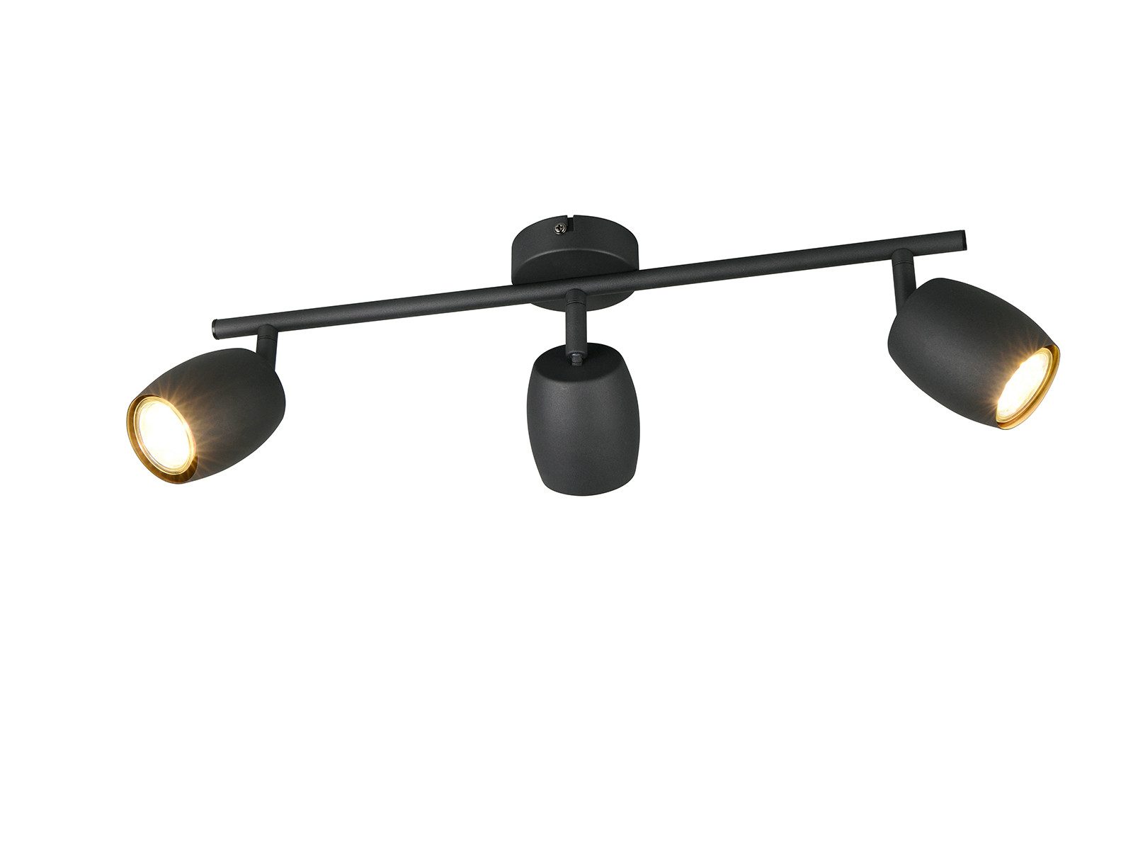 Reality Leuchten LED Deckenstrahler, Dimmfunktion, LED wechselbar, Warmweiß, Innen Strahler mit 3 schwenkbaren Spots für die Decke, Breite 47,5cm