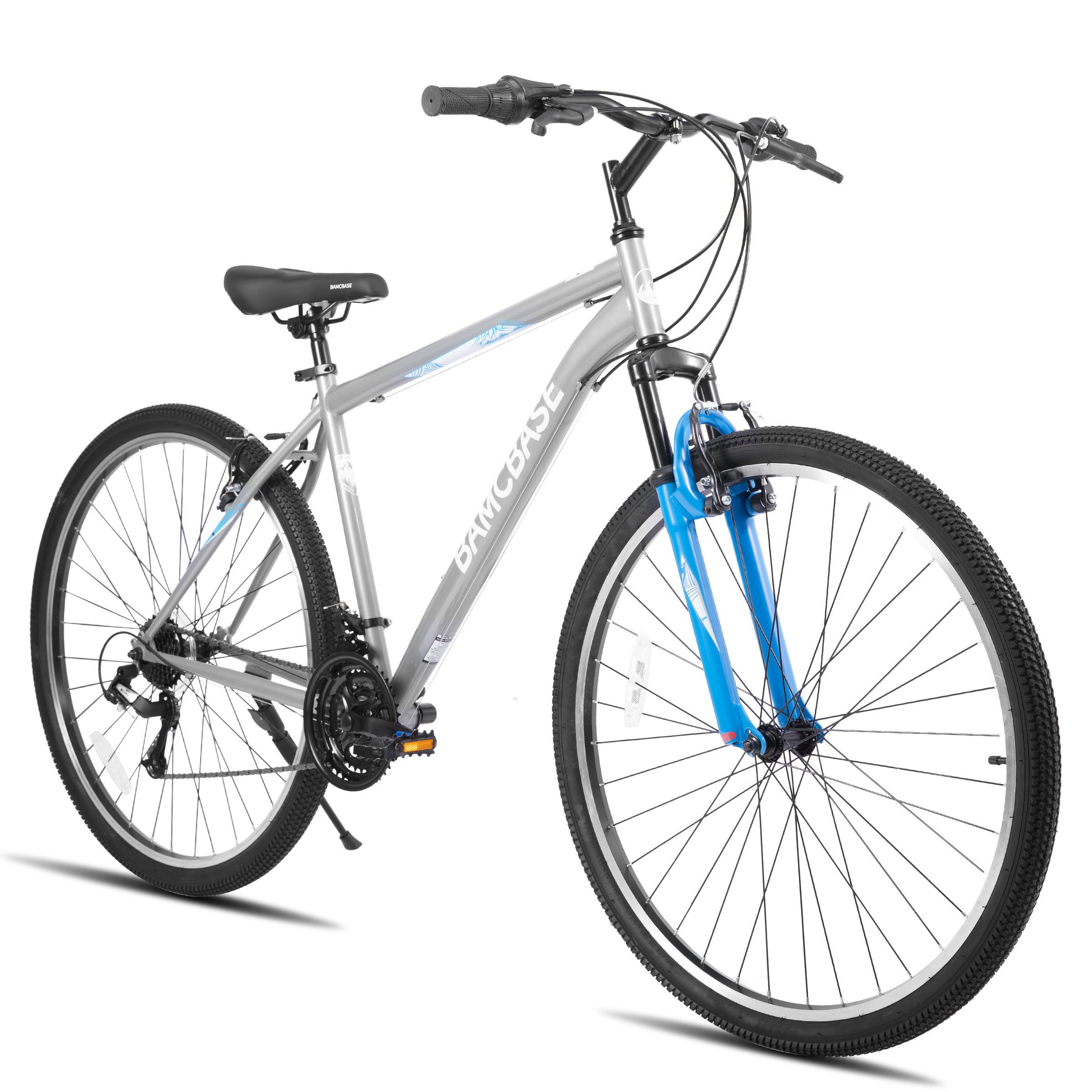 HILAND Mountainbike 26 27,5 29 Zoll bike MTB für Männer Frauen, Studenten-Pendlerfahrrad, mit V-Bremse, 21 Gang, Federgabel, Hochwertiger Rahmen,Kettenschaltung