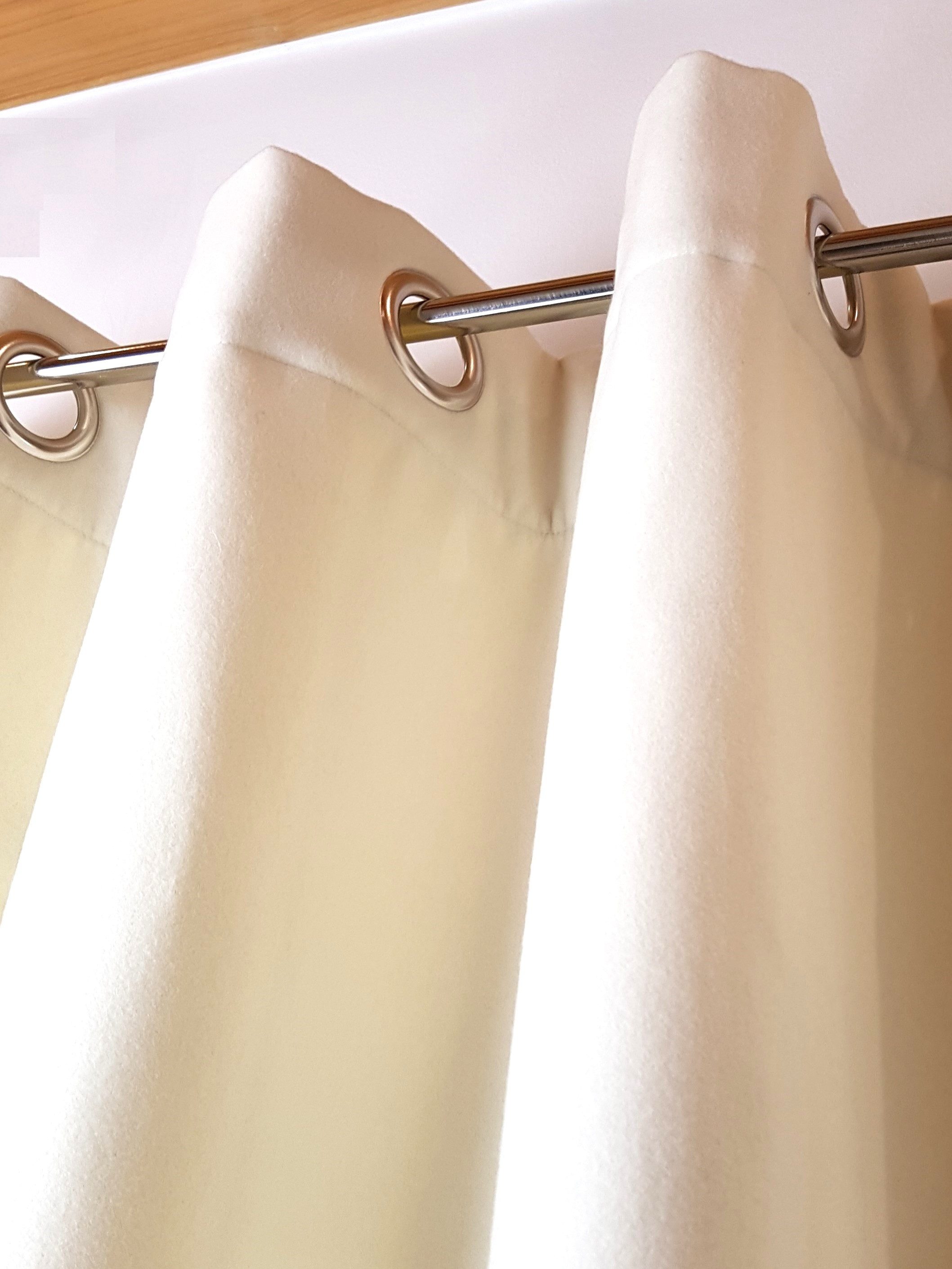 novumfix Vorhang Filzvorhang/Softfilz XXL Kälteschutz beige bis 350 cm lang günstig online kaufen