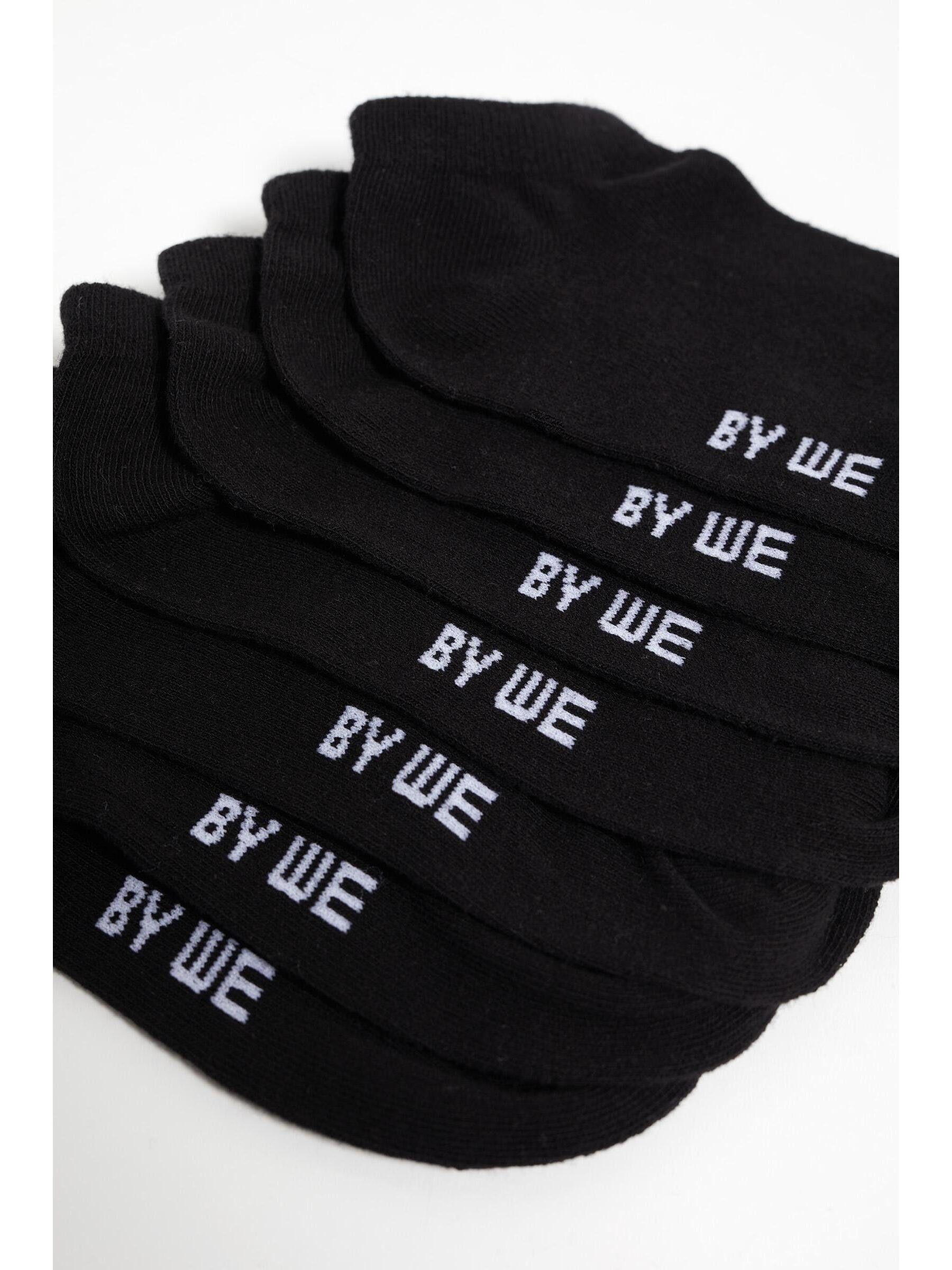 Schwarz Socken WE Fashion (7-Paar)