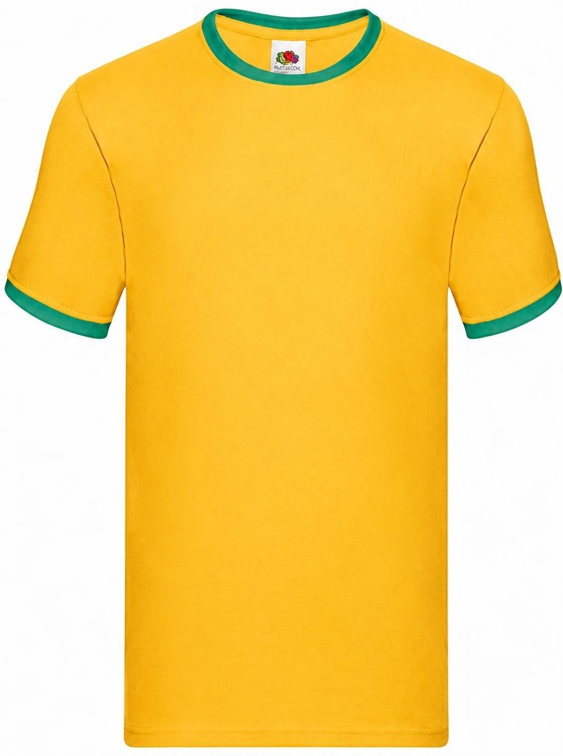 Fruit of the Loom Rundhalsshirt Ringer Herren T-Shirt
