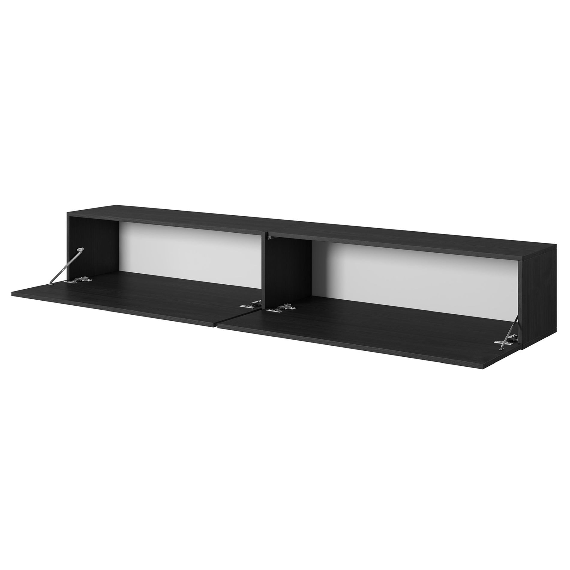 Selsey TV-Schrank BALEO hängendes Designmöbel mit 2 grifflosen Klappen und 2 Fächern 200 cm