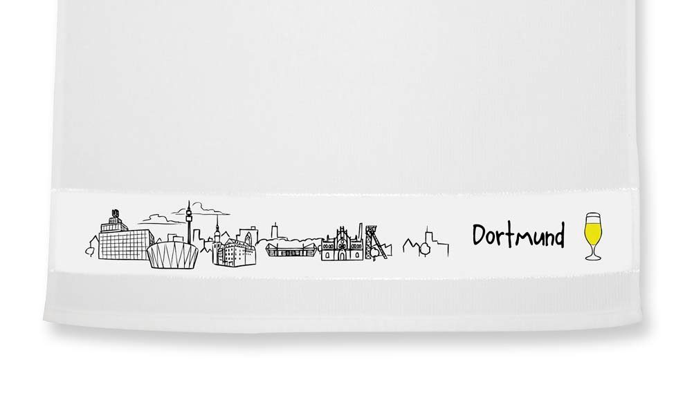 die Stadtmeister Geschirrtuch Dortmund Skyline